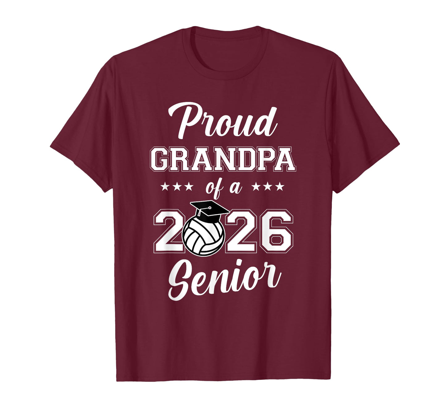 Proud Grandpa of a 2026 Senior Volleyball Player T-Shirt
