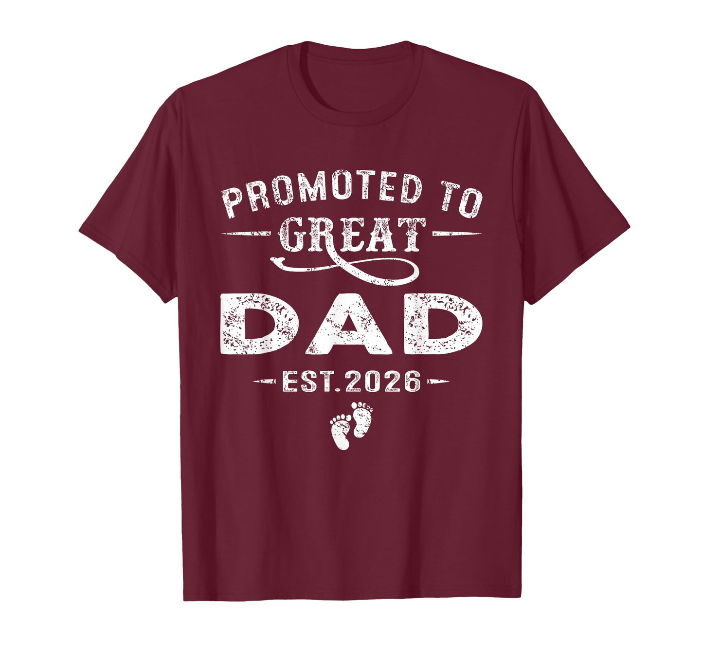 Promoted to Great Dad Est 2026 Pregnancy Announcement T-Shirt