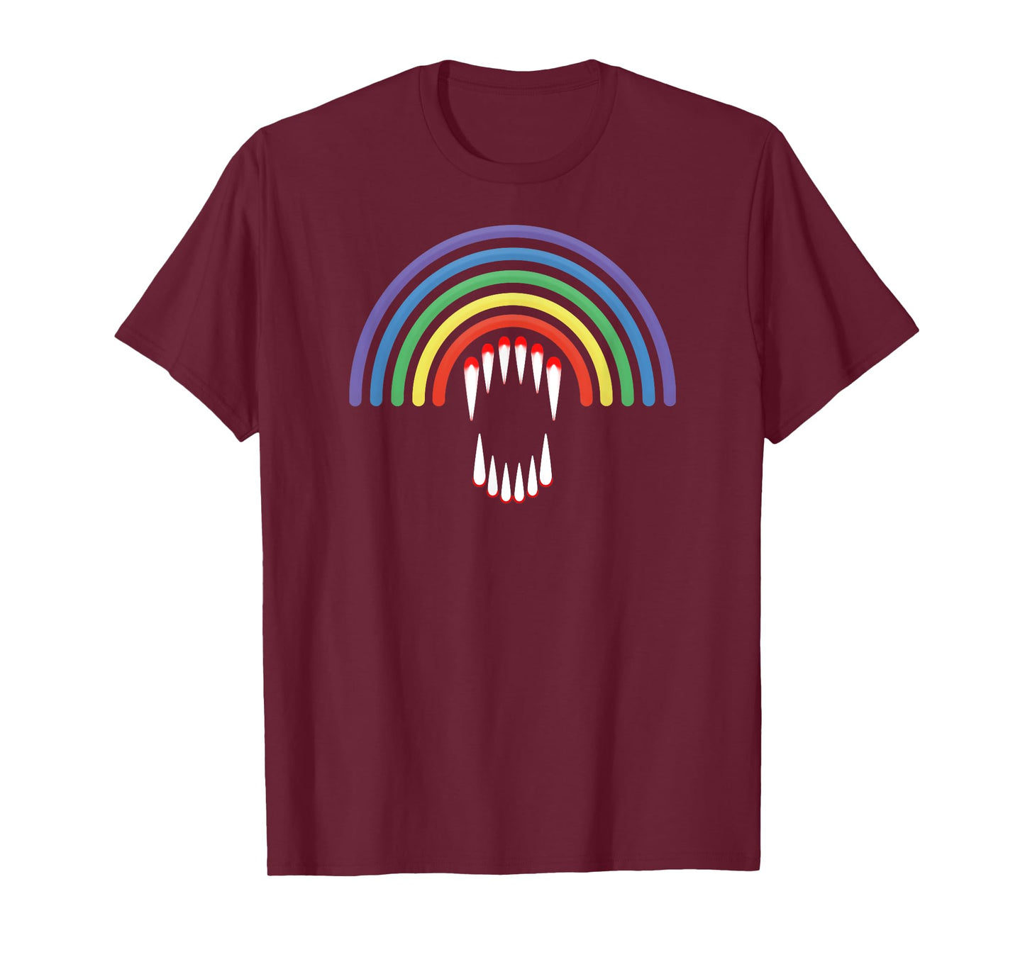 Cute LGBTQ vampire LGBT Halloween Ghost Rainbow Gay Pride T-Shirt