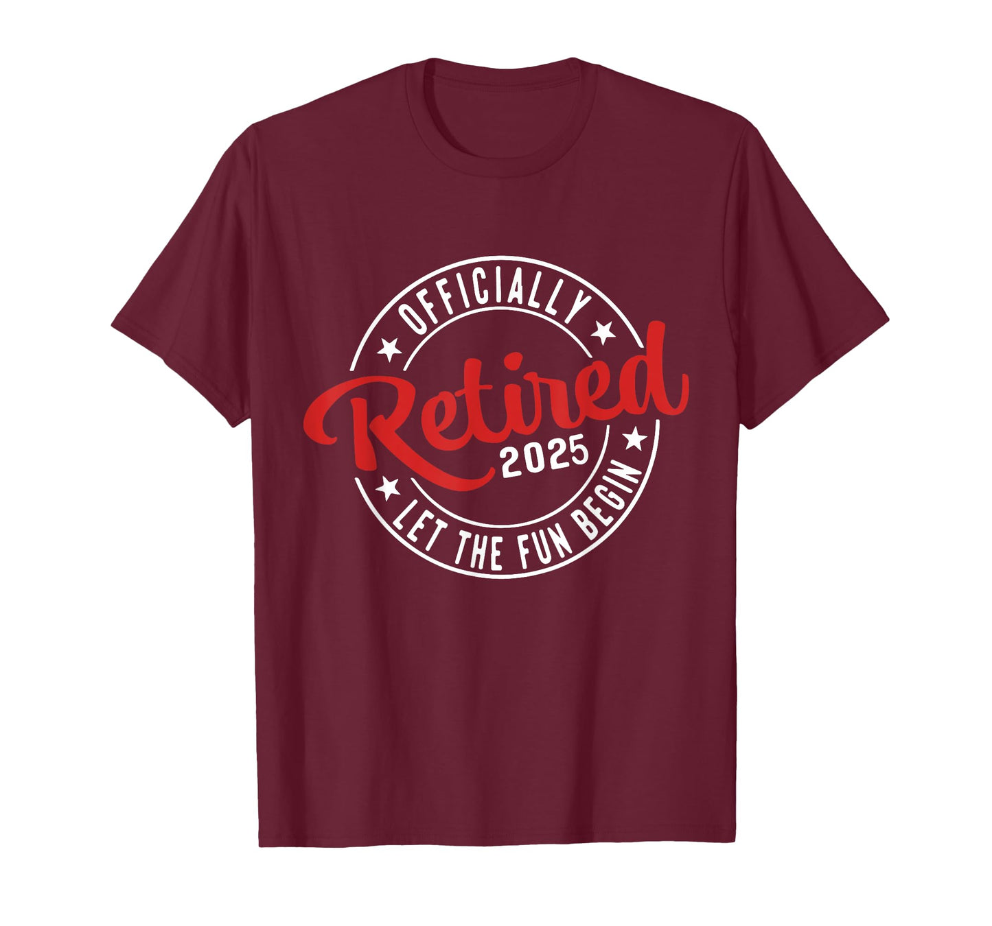 Officially Retired 2025 Funny Retirement 2025 Humor T-Shirt