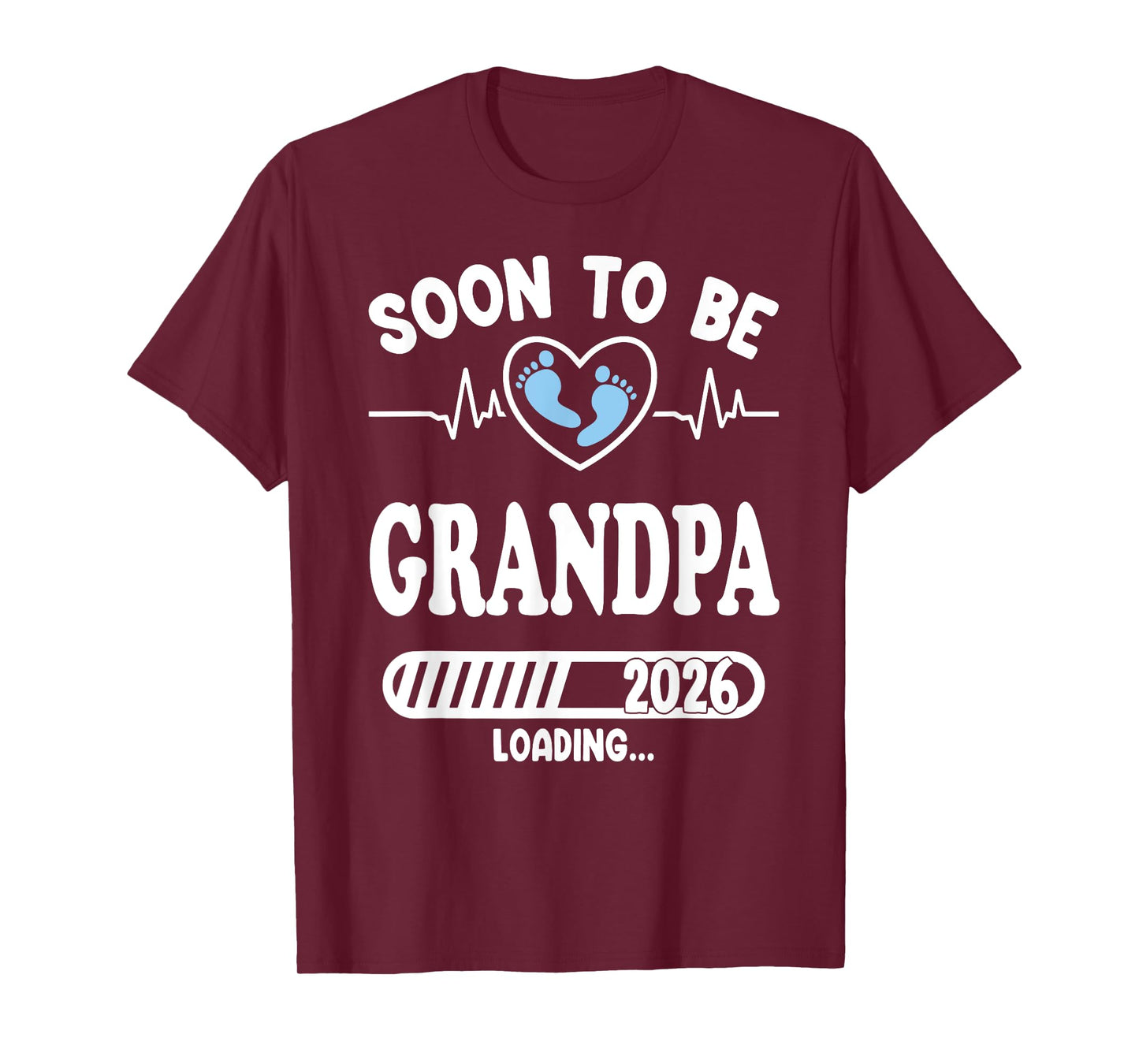 Soon to Be Grandpa 2026 Loading Funny Pregnancy Announcement T-Shirt