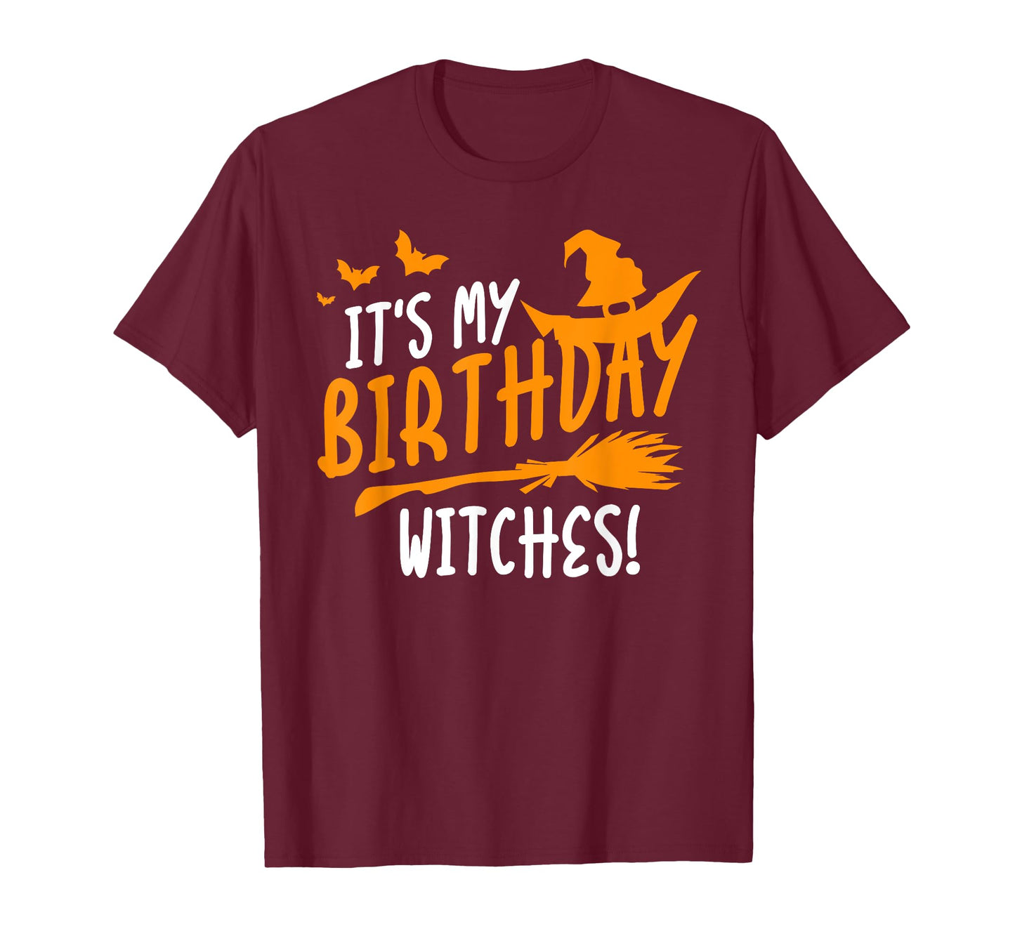 It's My Birthday Witches Halloween Vintge Nightmare T-Shirt