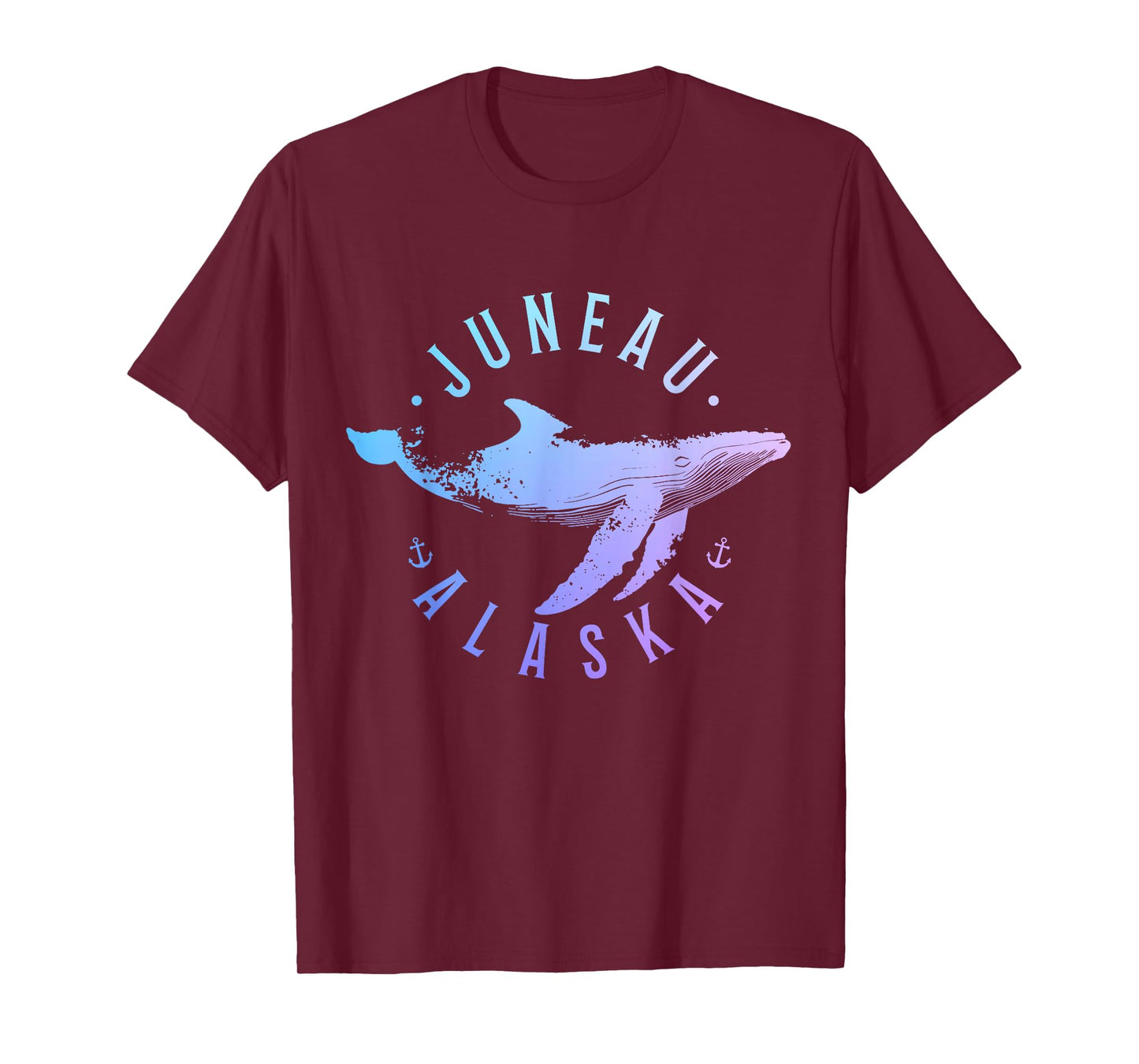 Juneau Alaska Souvenir Whale Ocean Nautical T-Shirt