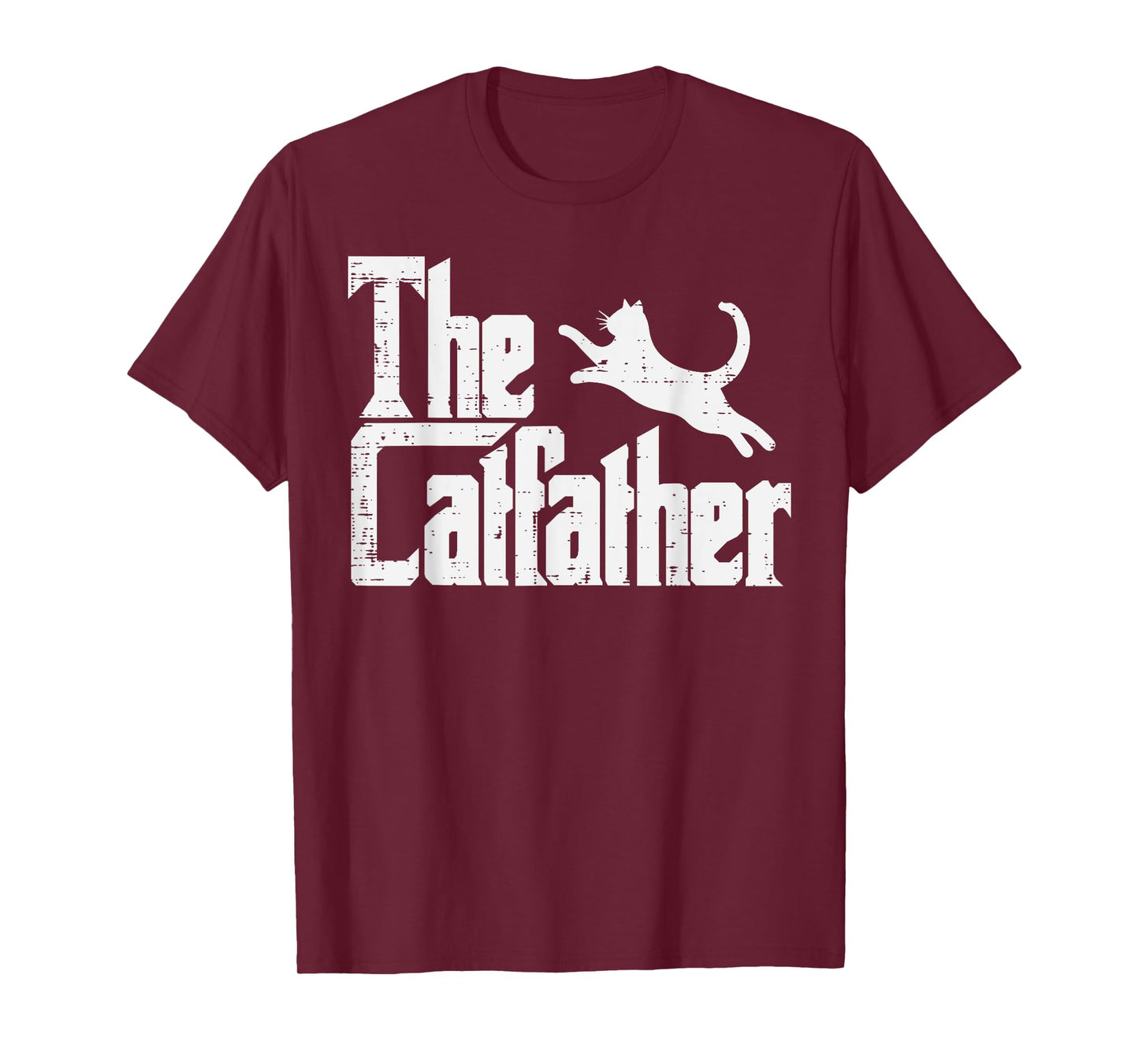 Fathers Day The Catfather Fun Cat Dad Fur Daddy Papa Parody T-Shirt