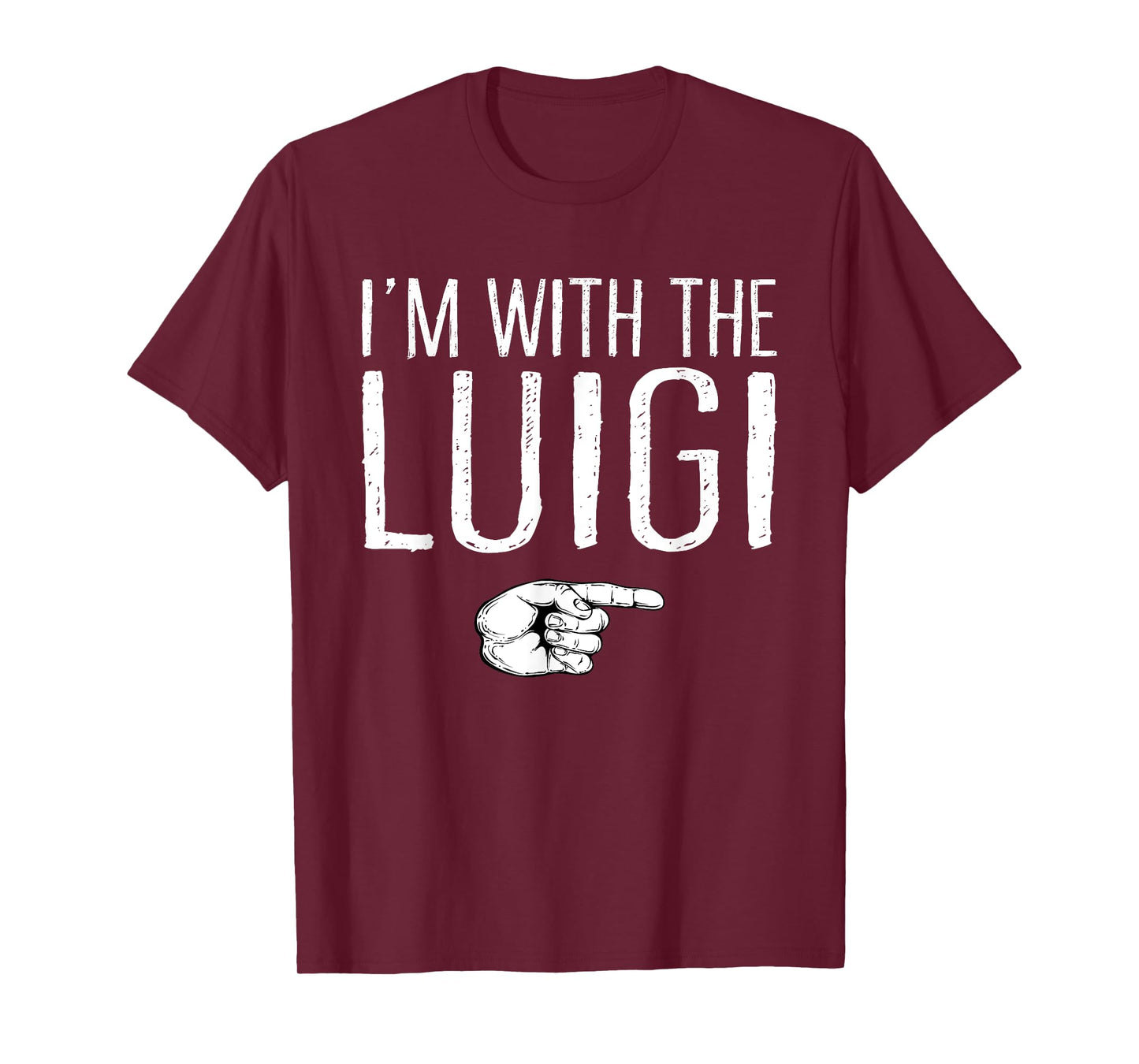 Lazy Easy Halloween Couple Matching Family Store I'm With The Luigi T-Shirt