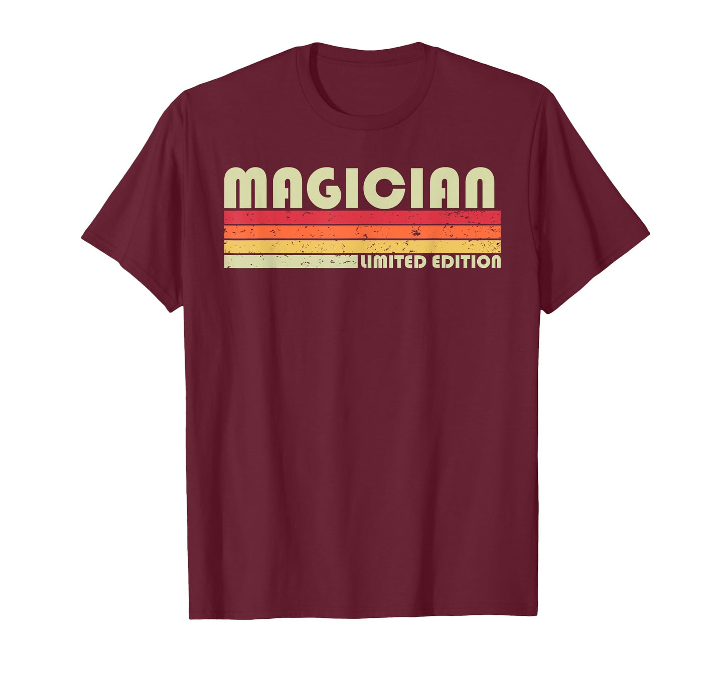 MAGICIAN Funny Job Title Profession Birthday Worker Idea T-Shirt, Black, Small