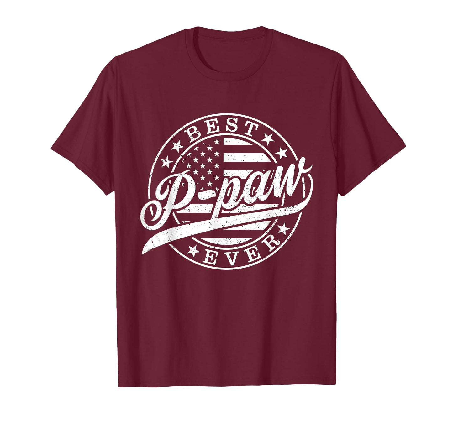 Best P-paw Ever American US Flag Funny Father's Day T-Shirt