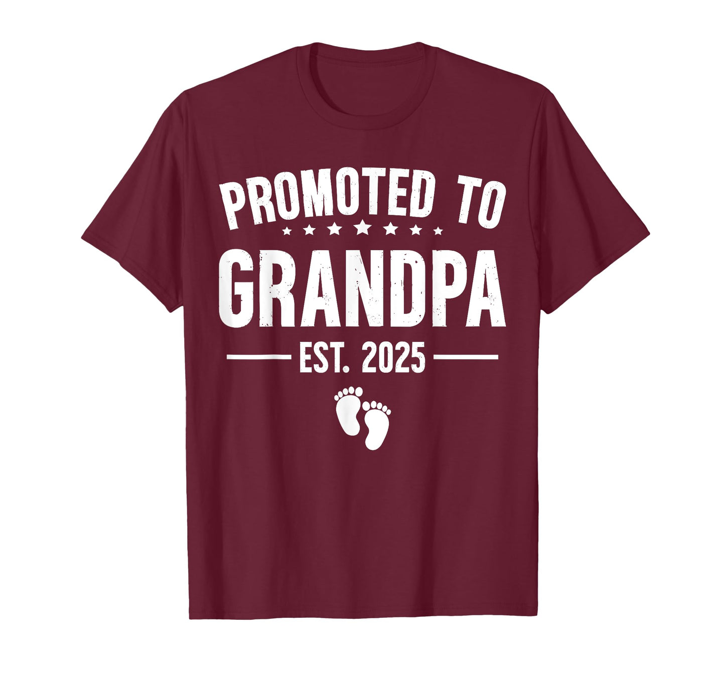 1st Time Grandpa Est 2025 New First Grandpa 2025 Grandfather T-Shirt