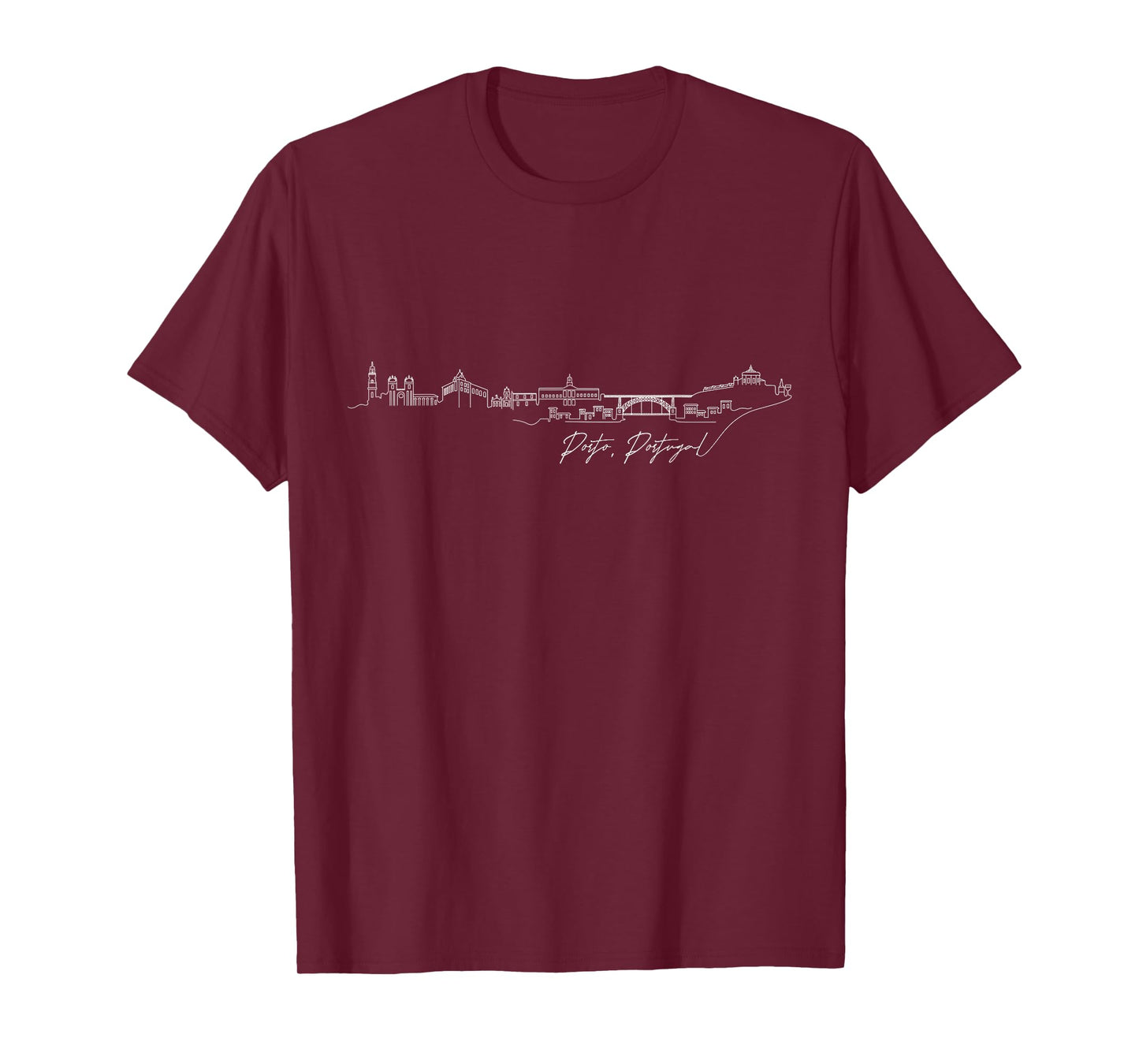 Signature Porto City Skyline - Portugal Souvenir T-Shirt