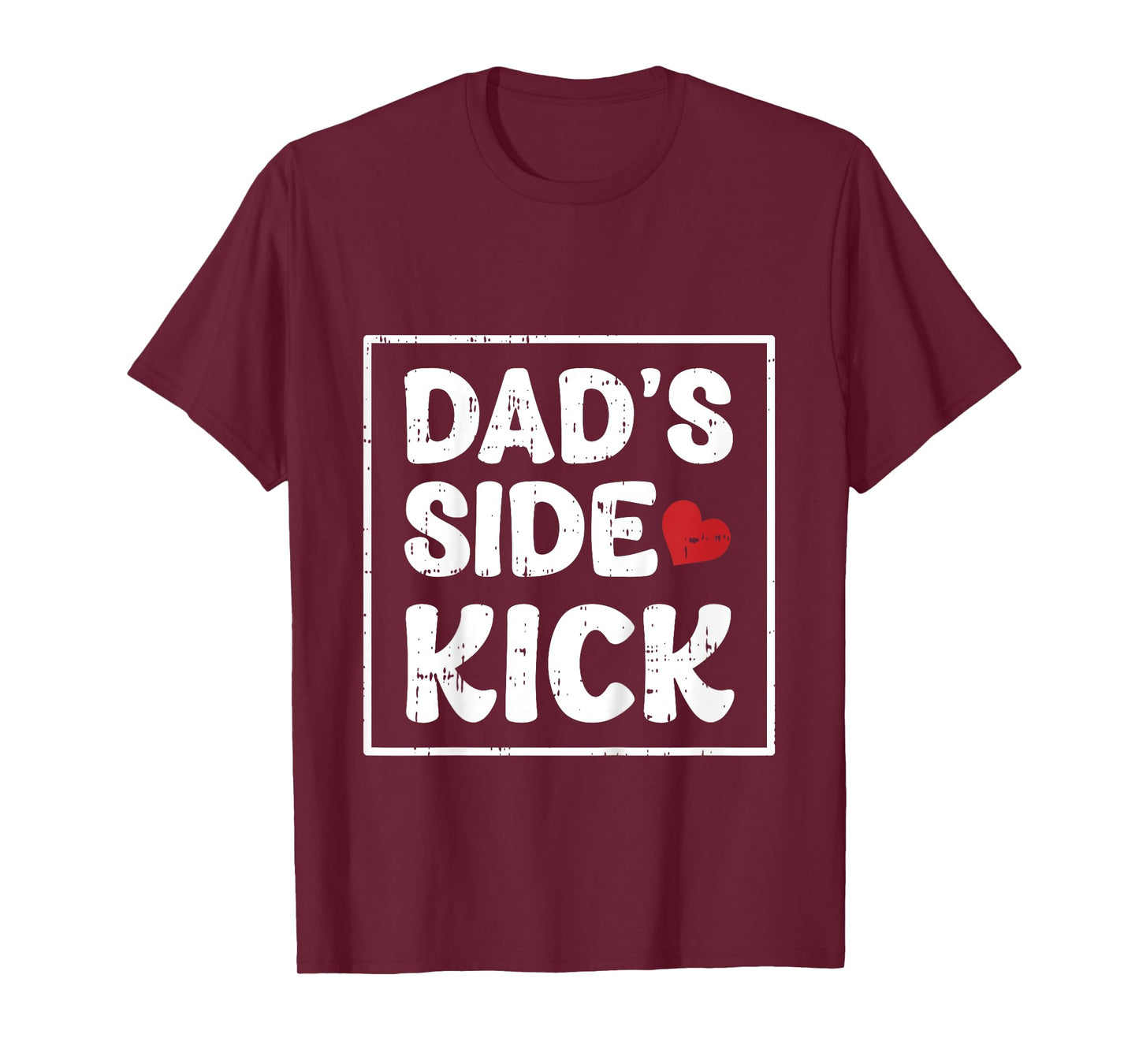 Kids Dads Side Kick Fathers Day Funny Son Baby Boys Kids Toddlers T-Shirt