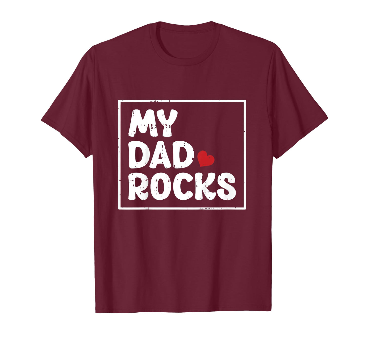 My Dad Rocks Fathers Day Cool Baby Boys Girls Kids Toddlers T-Shirt
