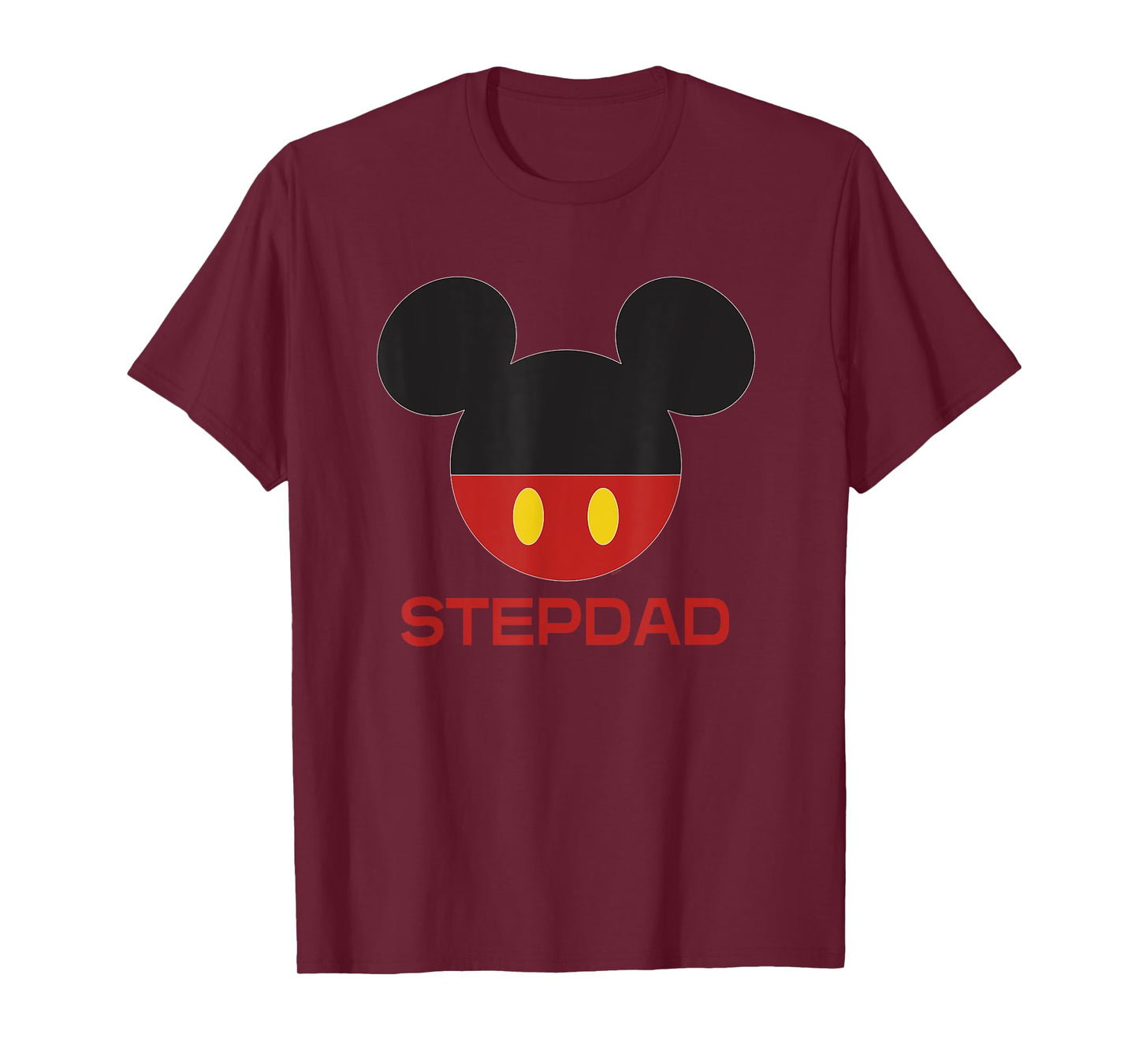 Disney Mickey Mouse Icon Shorts Stepdad Father’s Day T-Shirt