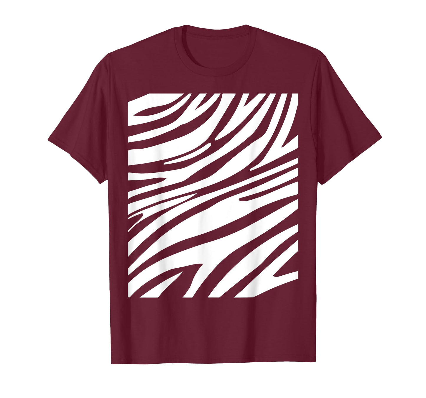 Funny Zebra Print Halloween Striped Animal Easy DIY Costume T-Shirt