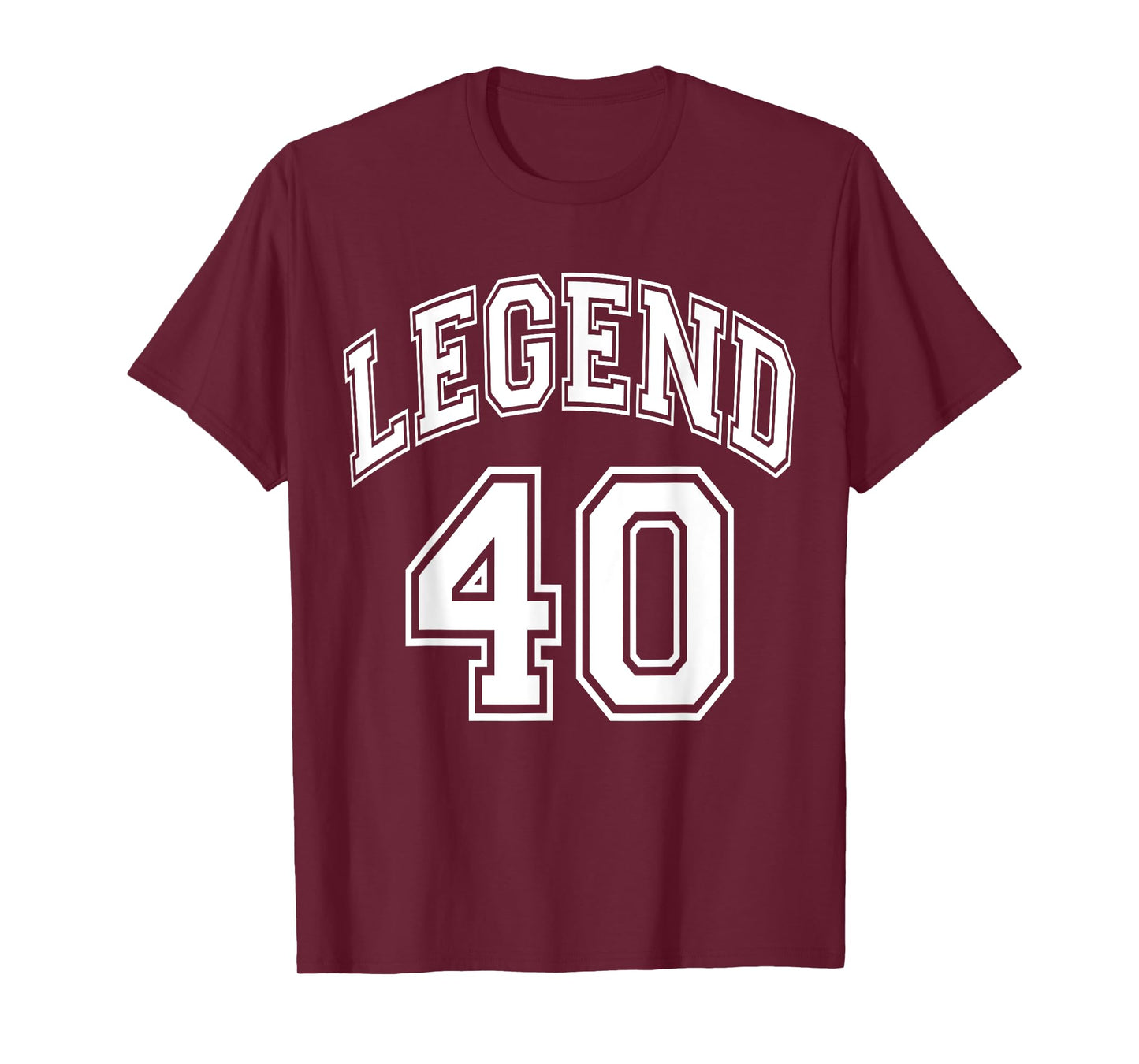 Legend 40 Number Varsity Team - 40th Birthday & 40 Years Old T-Shirt