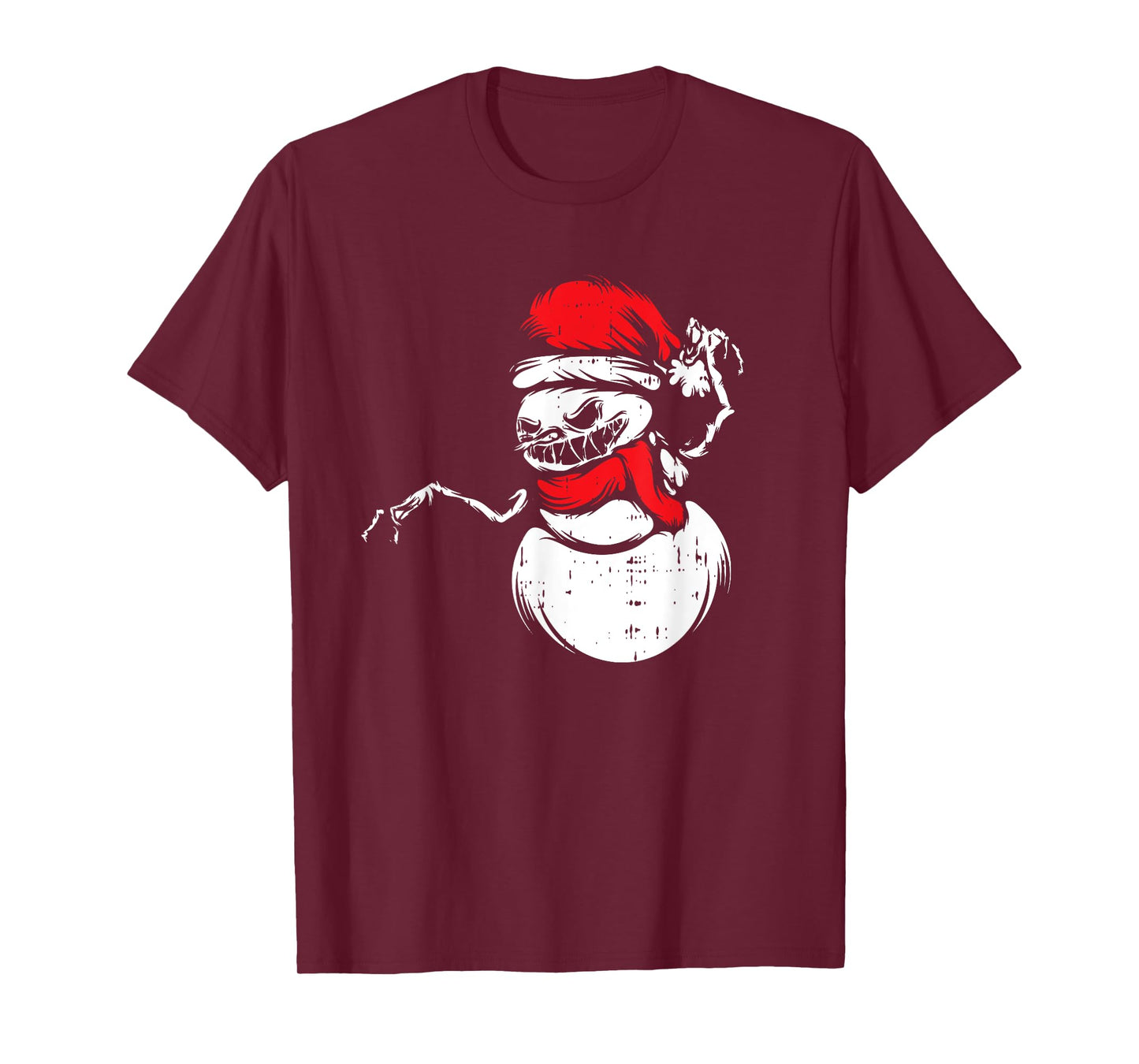 Monster Snowman Santa Hat Christmas Pajama X-Mas Winter T-Shirt