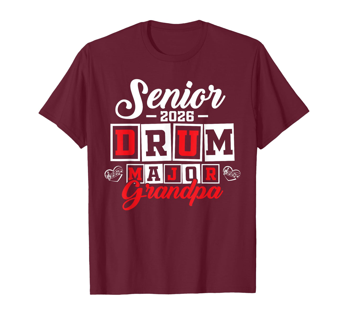 Senior 2026 drum major Grandpa graduation T-Shirt