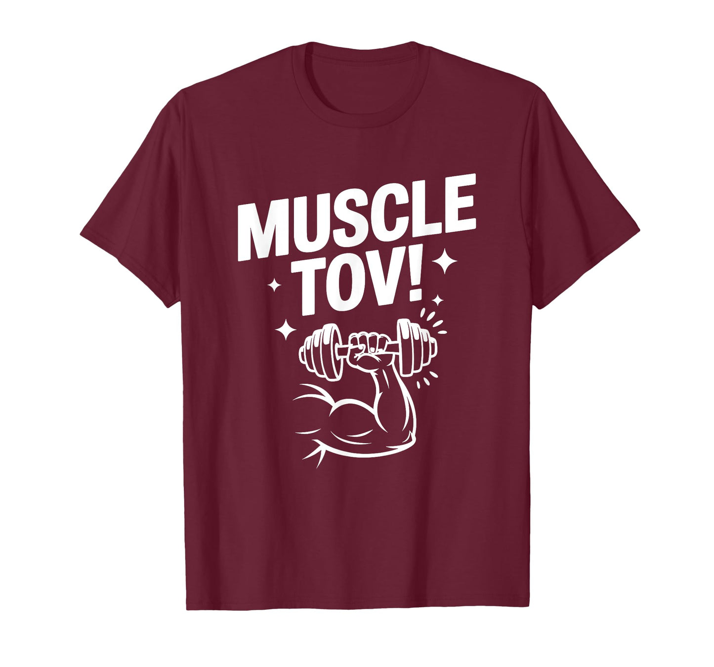 Muscle Tov Funny Jewish Kosher Gym Fitness Sport Workout T-Shirt