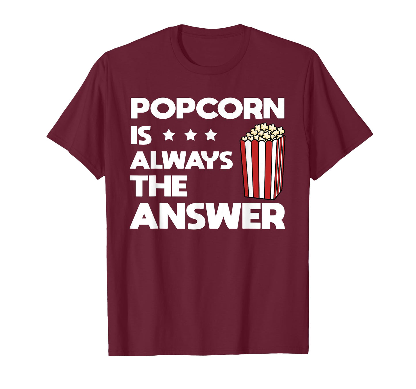 Funny Popcorn Art For Men Women Kids Pop Corn Popcorn Lover T-Shirt
