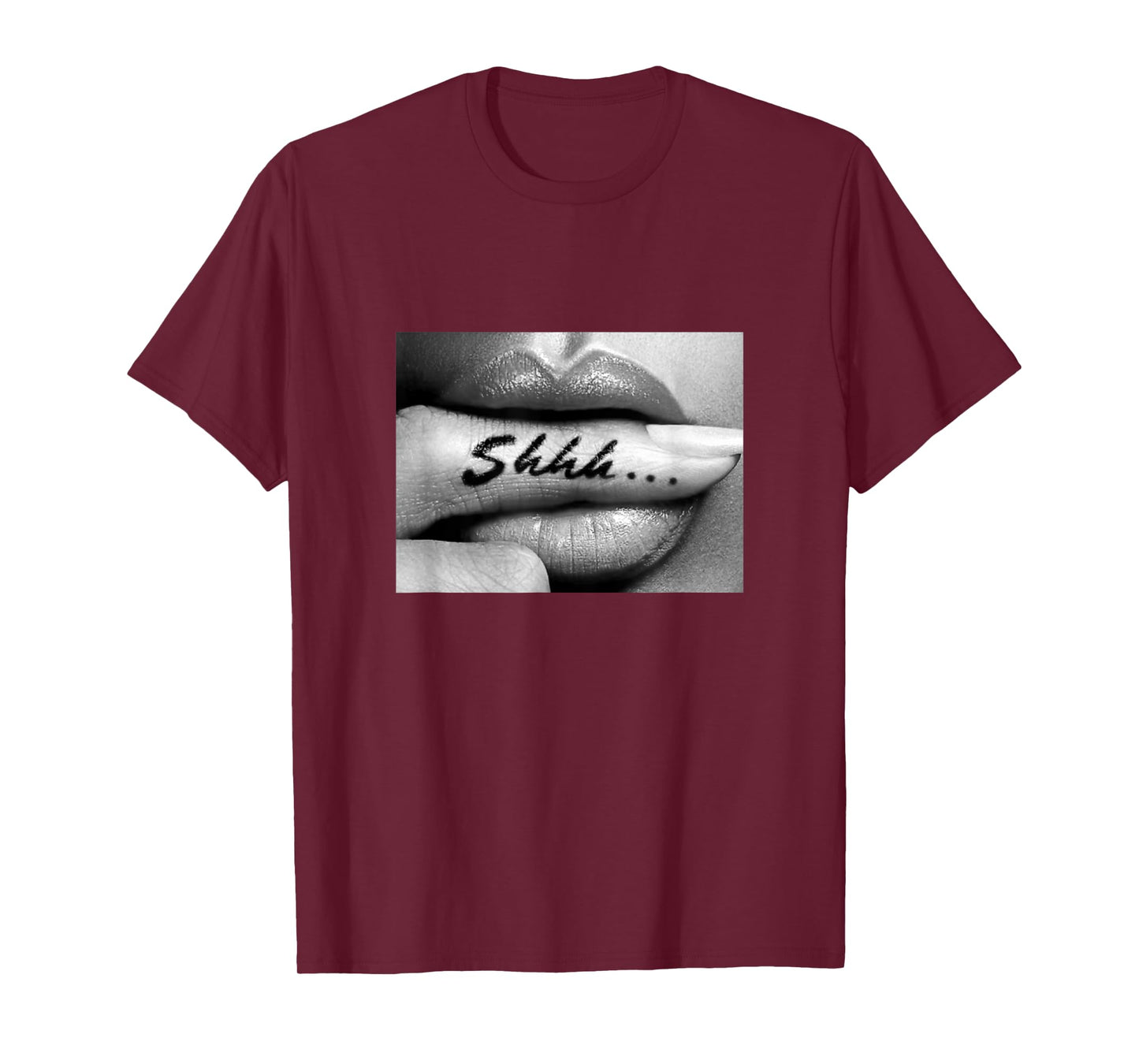 Shhh... T-Shirt Finger Lips Hoodie Sexy Finger in Mouth T-Shirt
