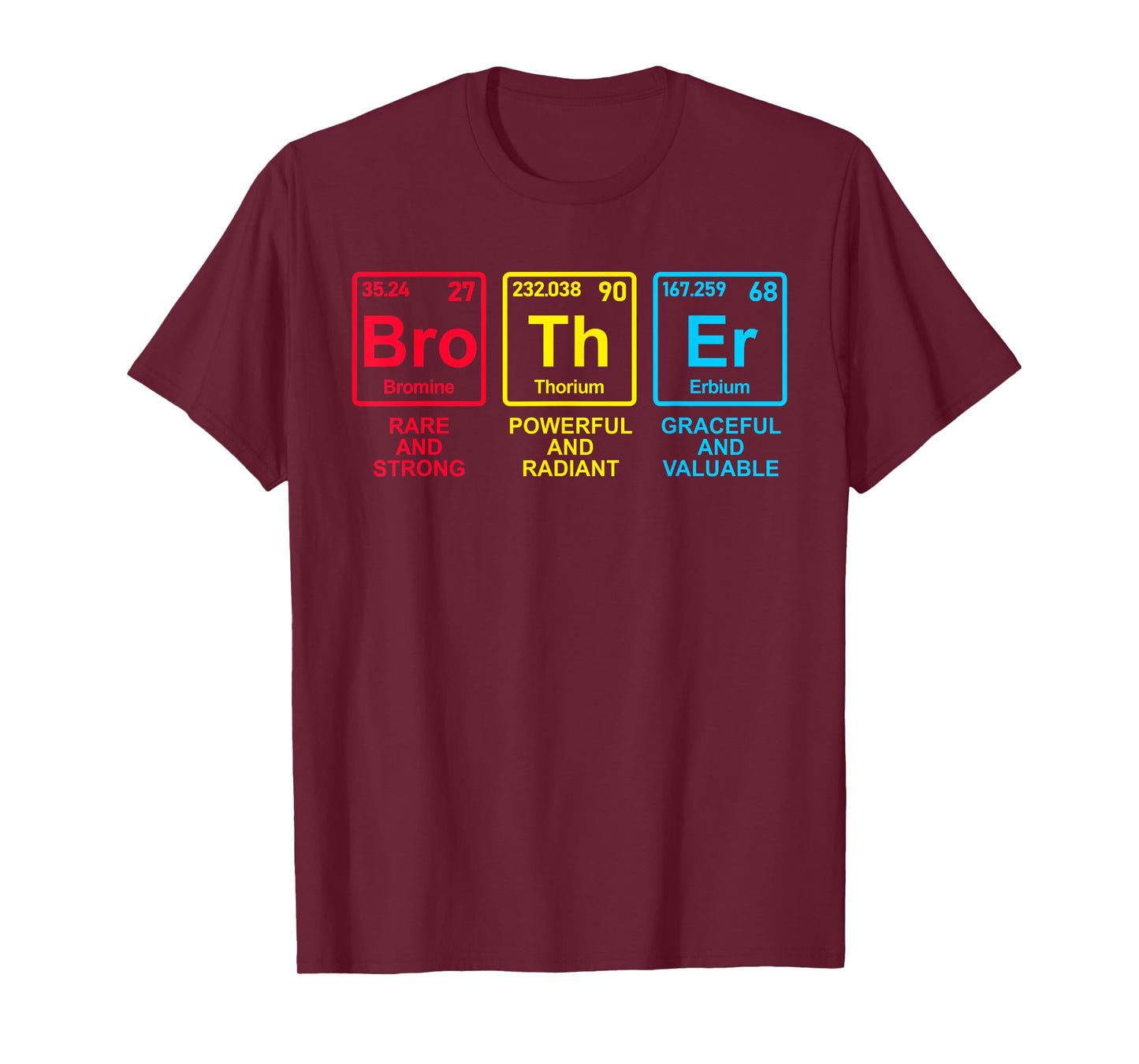 Father's Day 2025 Women Men Brother Elements Periodic Table T-Shirt