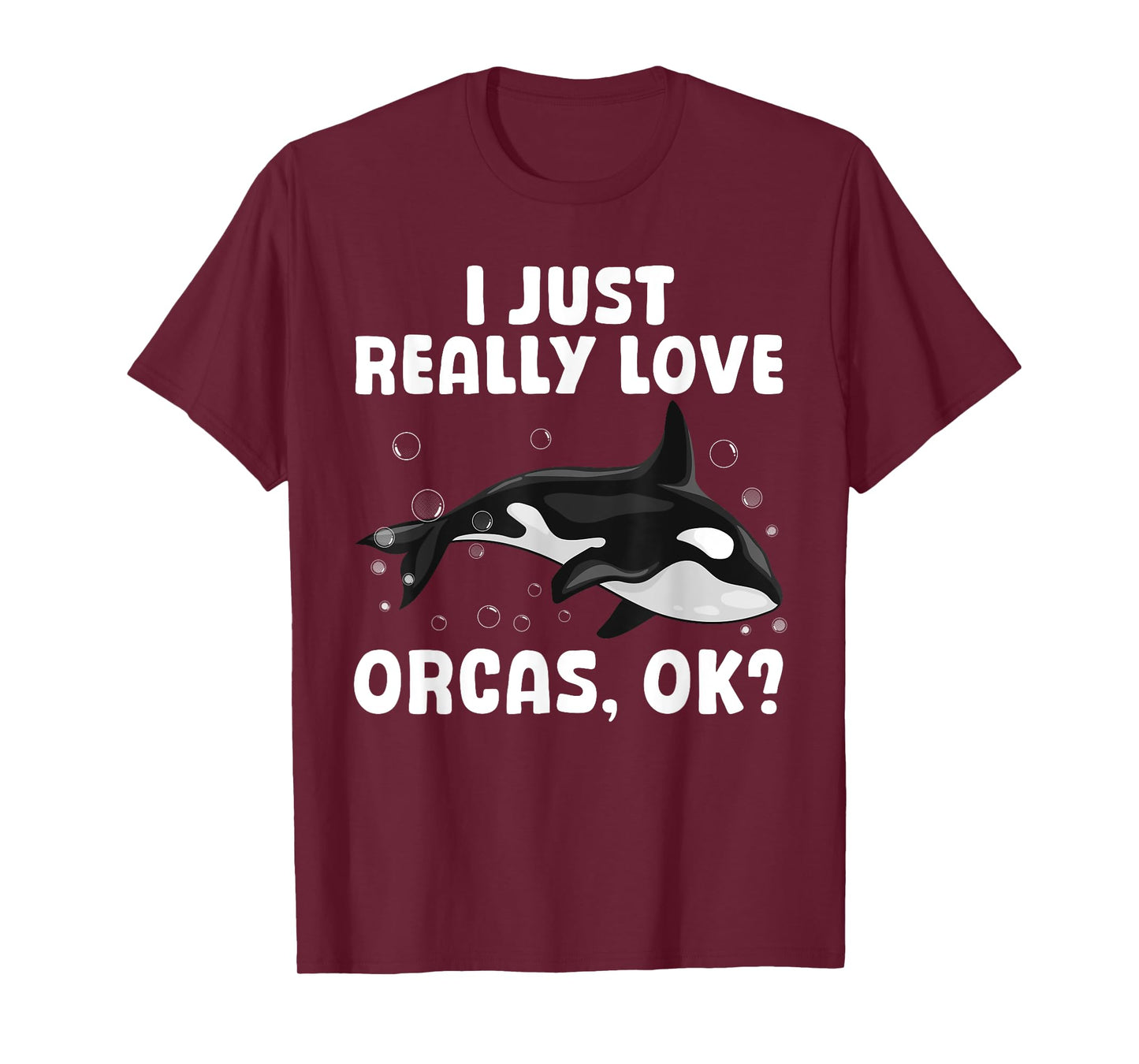 Funny Orca Whale Design For Men Women Girls Boys Orca Lover T-Shirt