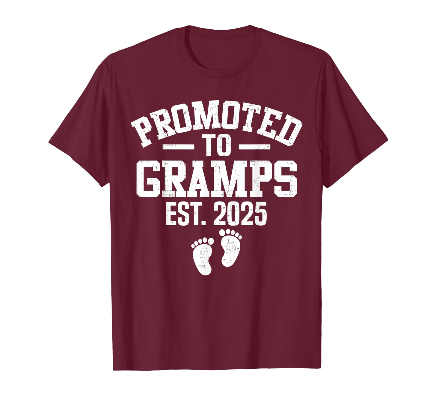 Promoted To Gramps Est 2025 First Time Grandpa Men Dad T-Shirt