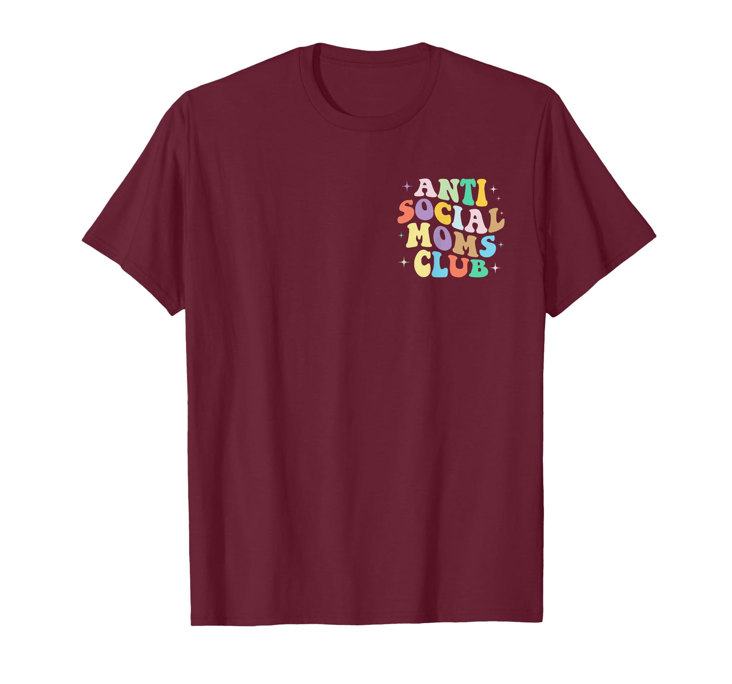 Retro Groovy Anti Social Moms Club Mommy 2023 Mother's Day T-Shirt