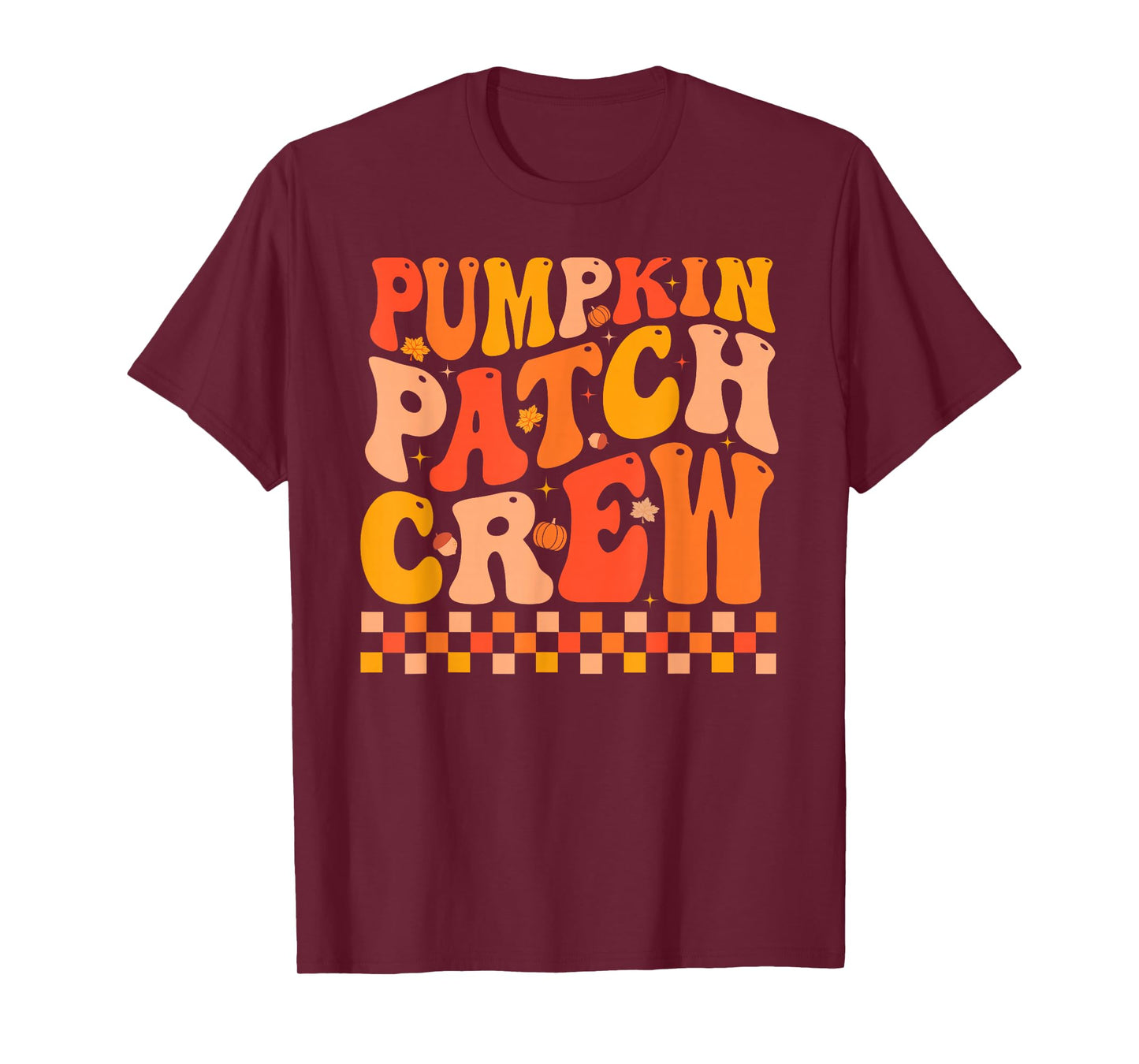 Groovy Pumpkin Patch Crew Fall Vibes Autumn Thanksgiving T-Shirt