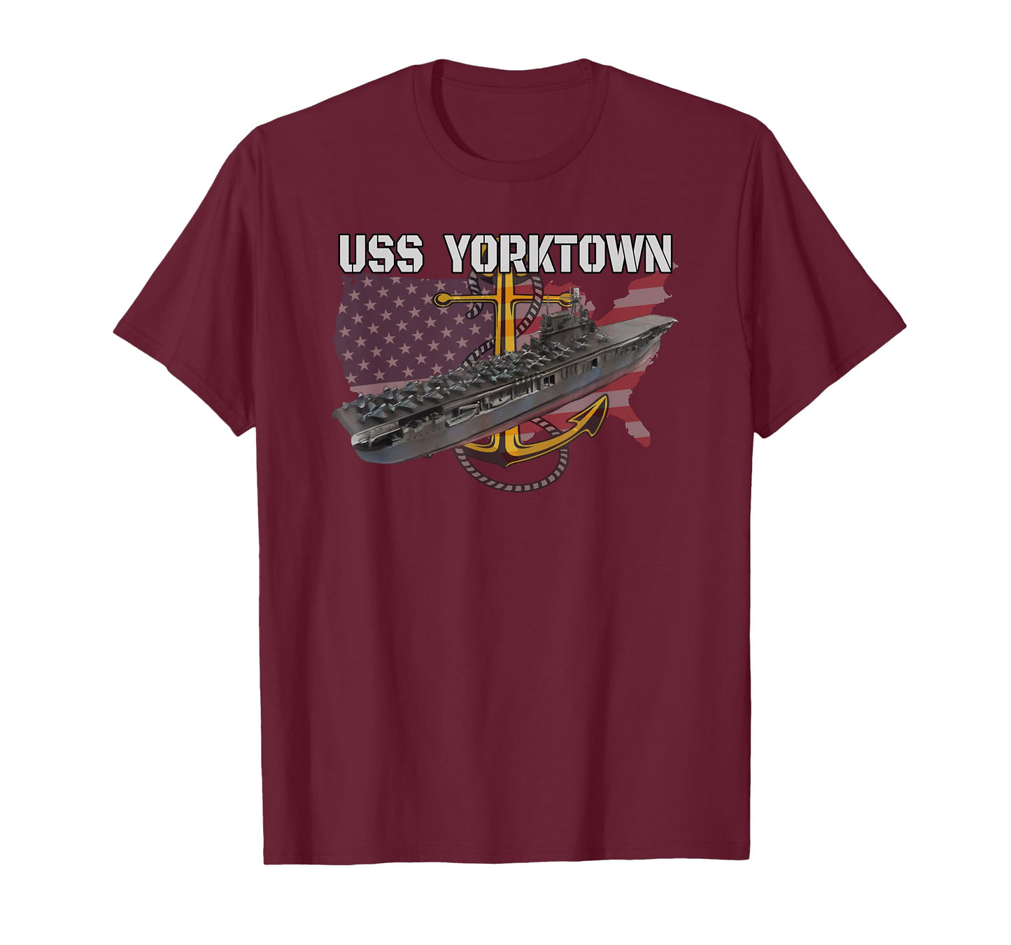 Aircraft Carrier USS Yorktown CV-5 Veterans Day Sailor T-Shirt