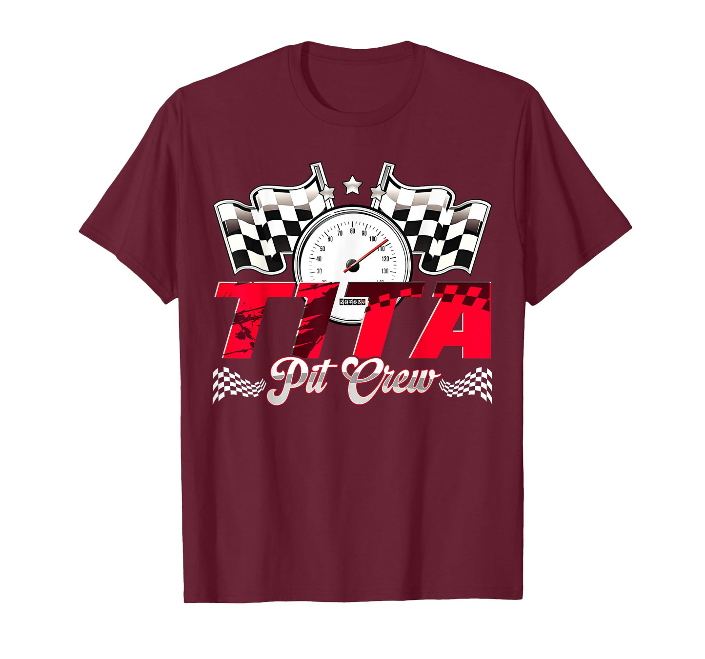 Race Car Birthday Party Racing Family Tita Pit Crew T-Shirt