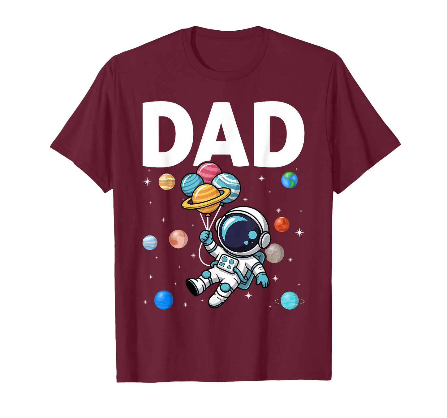 Dad of The Birthday Boy Space Astronaut 1st Birthday Family T-Shirt
