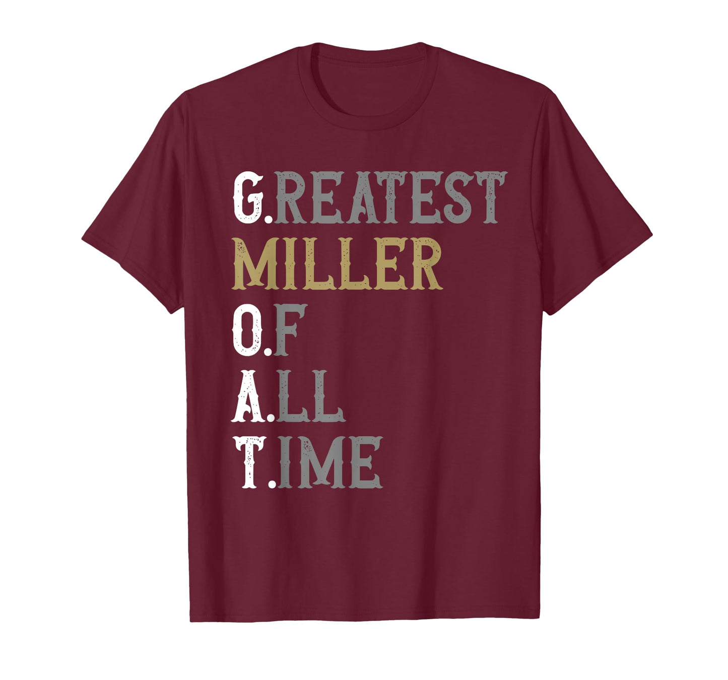 Greatest Miller of all time | GOAT | Miller T-Shirt