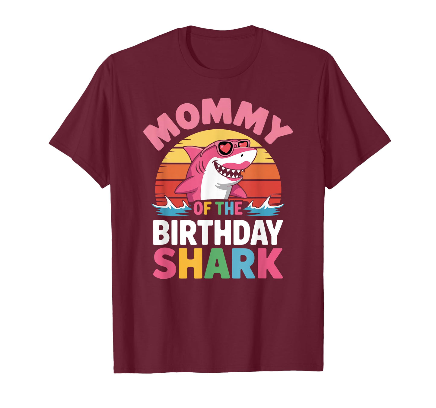 Mommy of the Shark Birthday Mom Matching Family T-Shirt