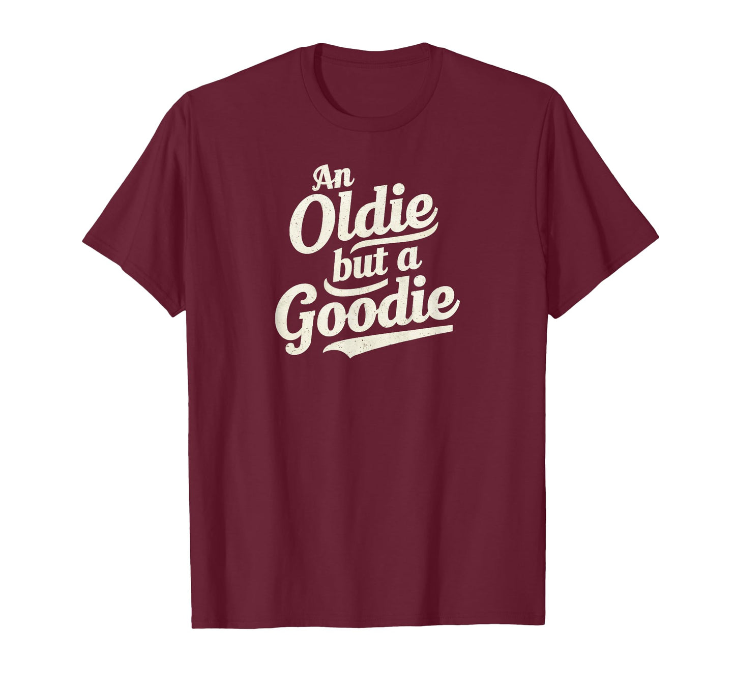 Vintage & Classic Unisex-Adults Retro Funny T-Shirt - An Oldie But A Goodie - Black - Small
