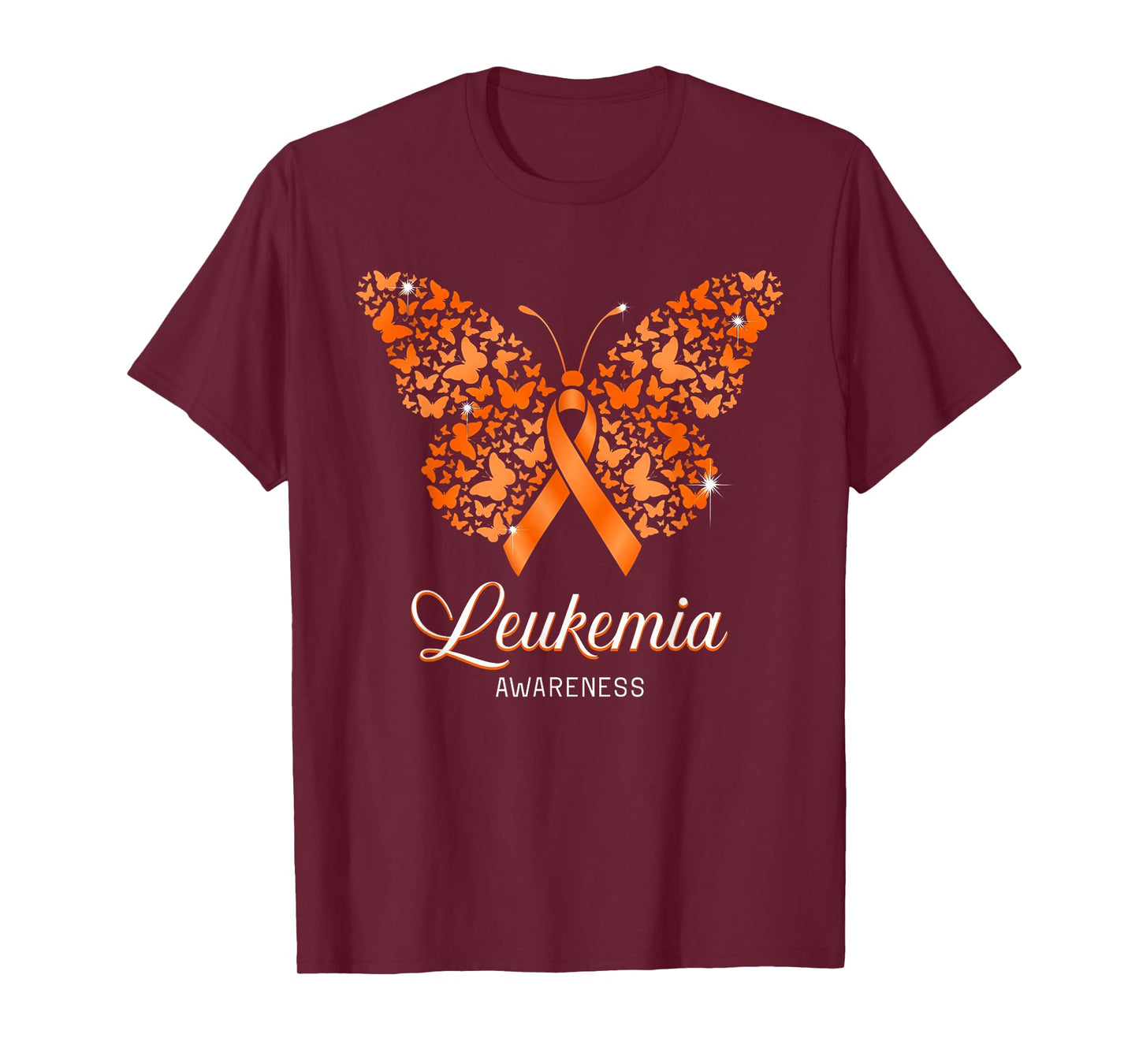 Leukemia Awareness Butterfly Ribbon Support for Everyone T-Shirt