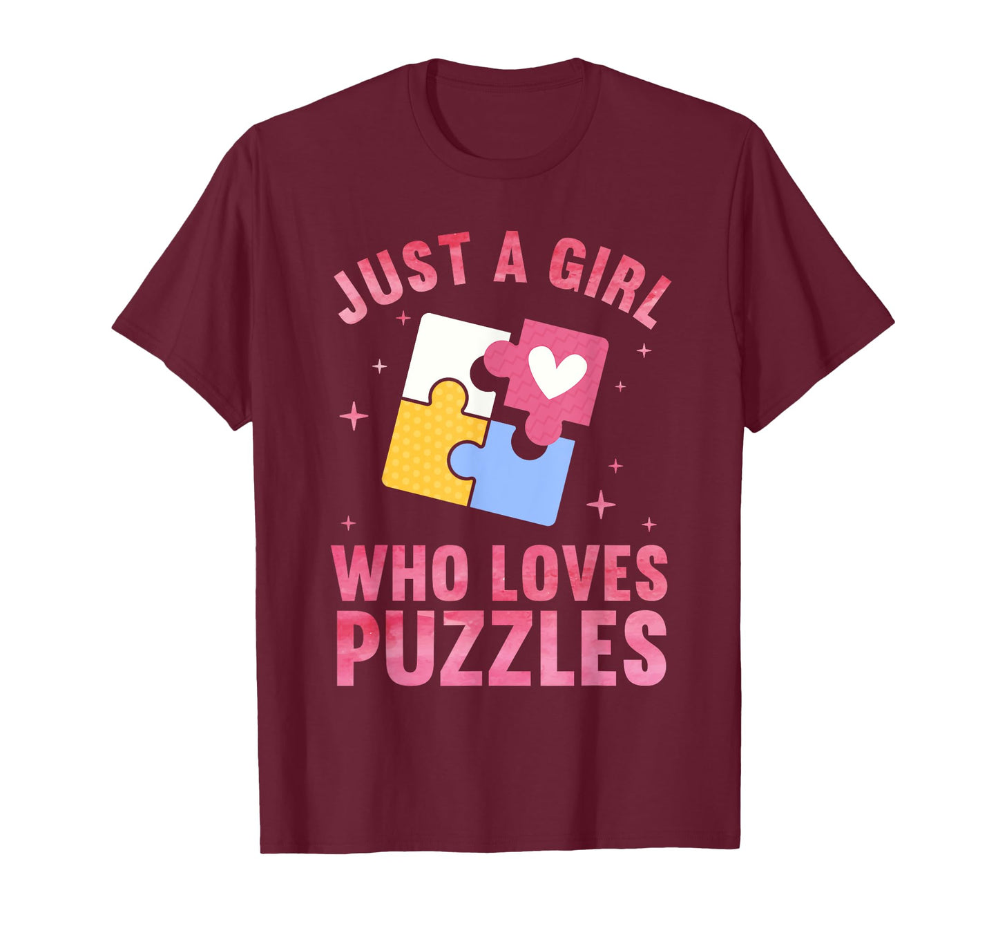 Cool Puzzle Design for Women Girls Jigsaw Lover Puzzle Piece T-Shirt