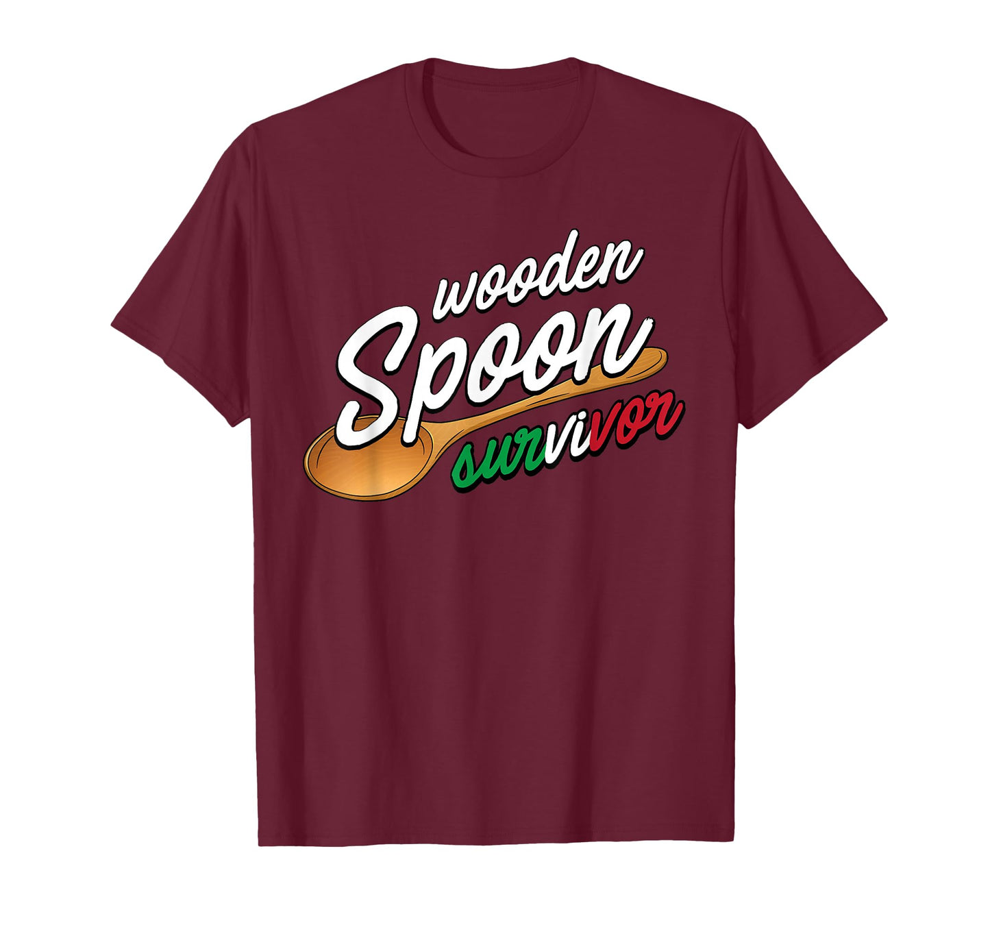 Wooden Spoon Survivor | Funny Italian Food Lovers T-Shirt