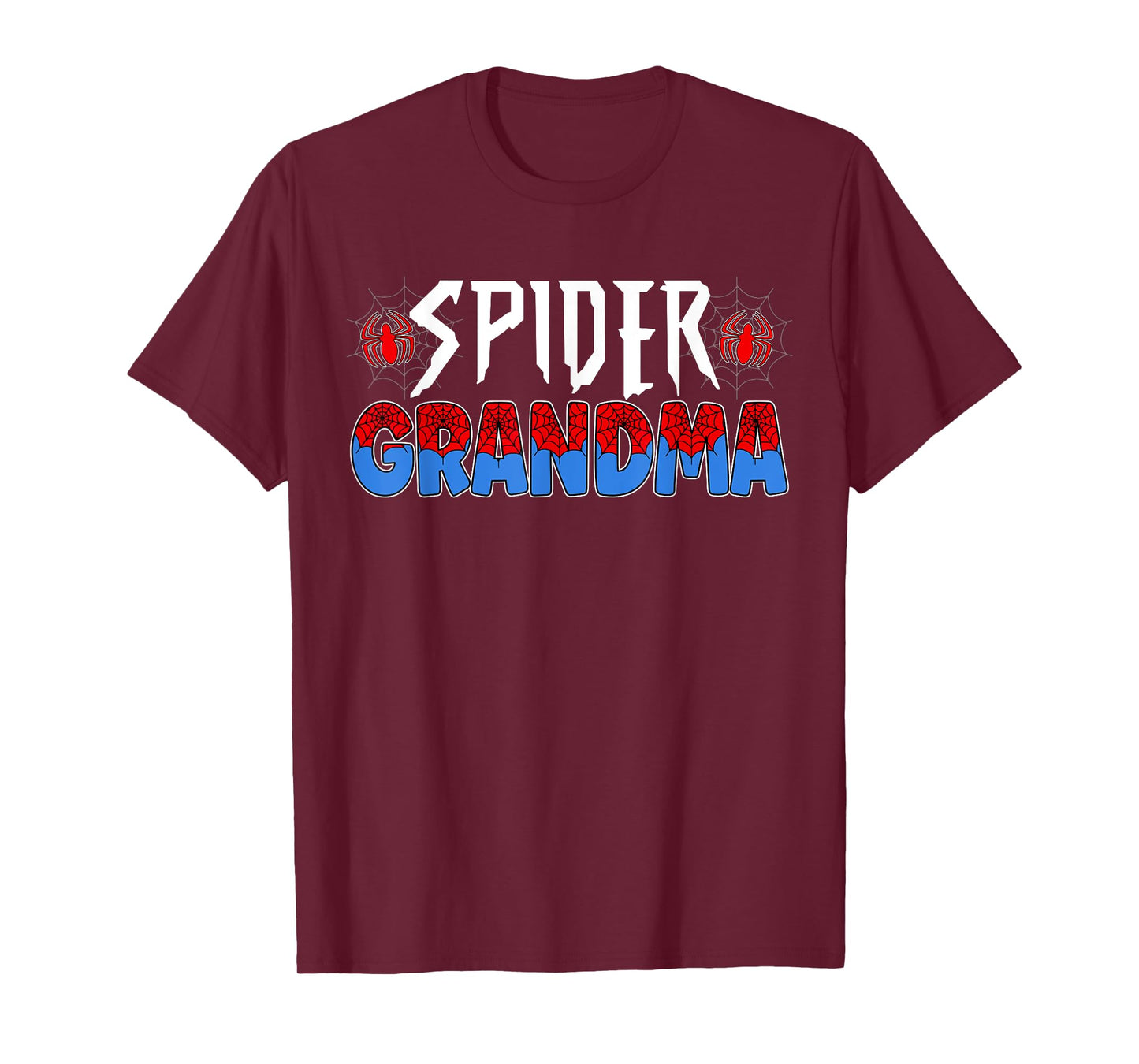 Funny Spider Web Grandma Family Matching Birthday Boy T-Shirt
