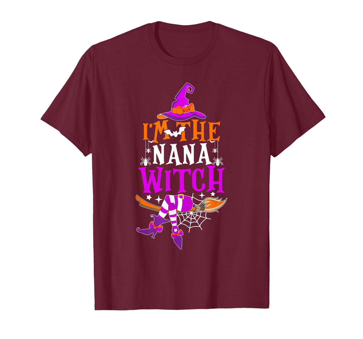 I'm The Nana Witch Shirt Funny Halloween Family Matching T-Shirt