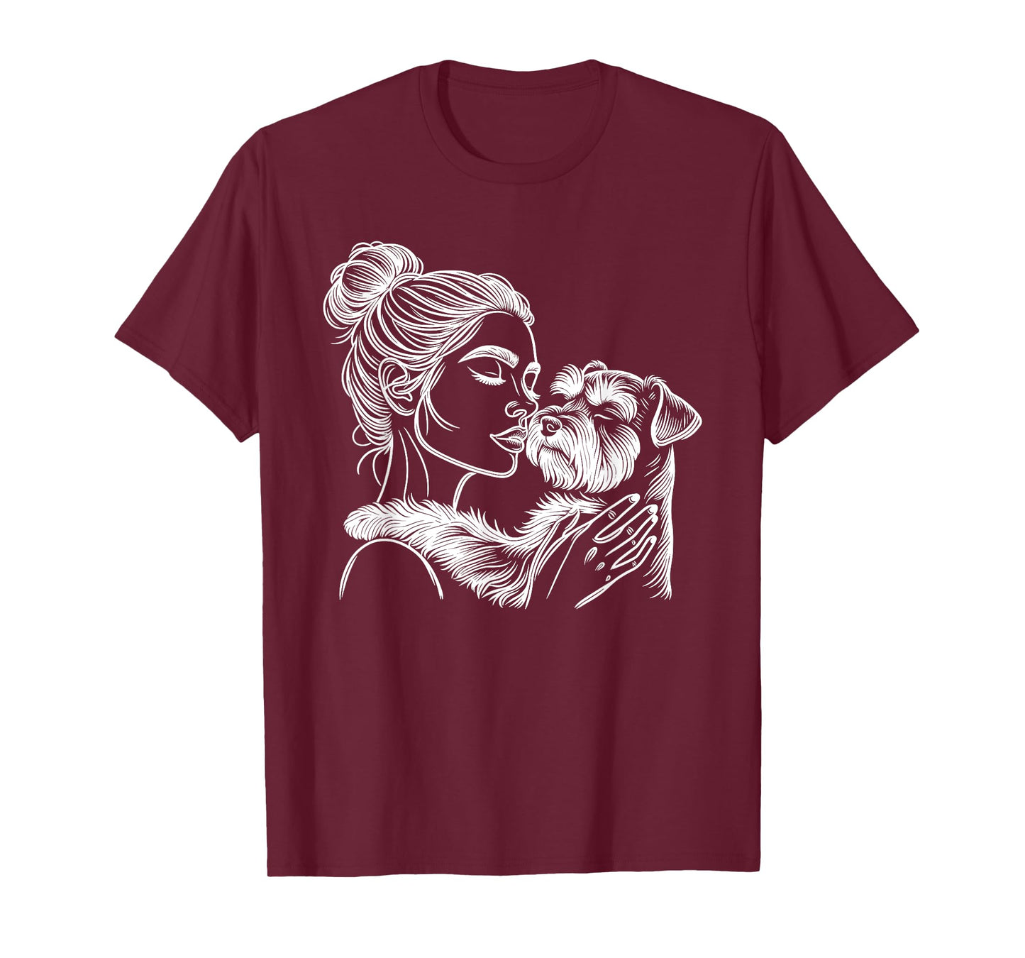 Miniature Schnauzer Mom Dog Art Mother's Day T-Shirt