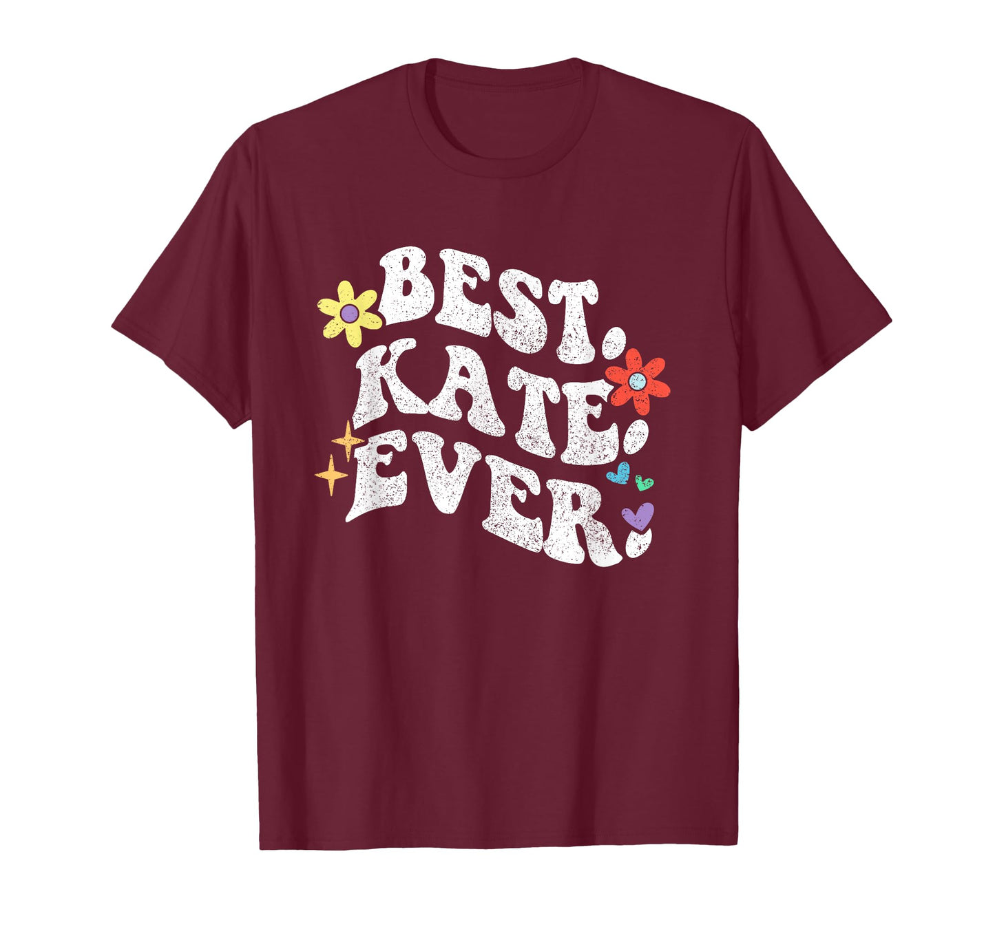 Retro Groovy Best Kate Ever First Name Mother's Day Girl T-Shirt