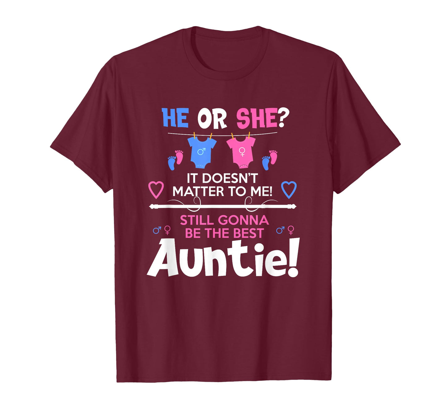 Soon To Be Auntie / Aunt Gender Reveal Boy or Girl T-Shirt