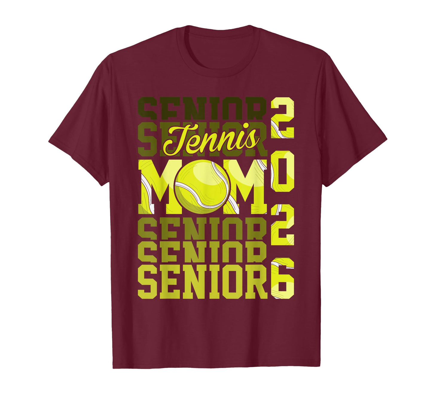 2026 tennis senior Mom graduation Matching family T-Shirt