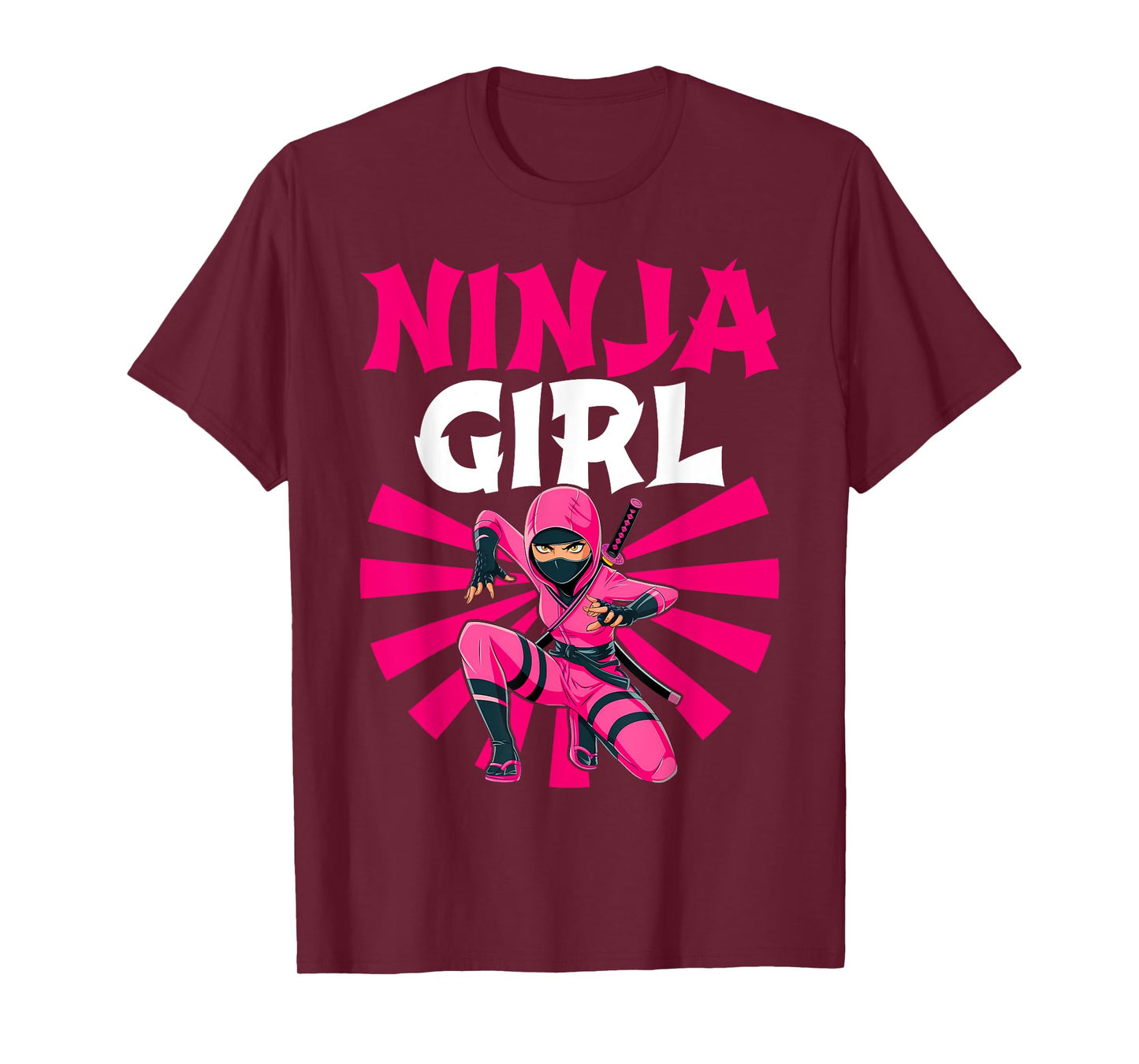 Cool Ninja Art For Women Girls Shinobi Ninja Training Ninja T-Shirt