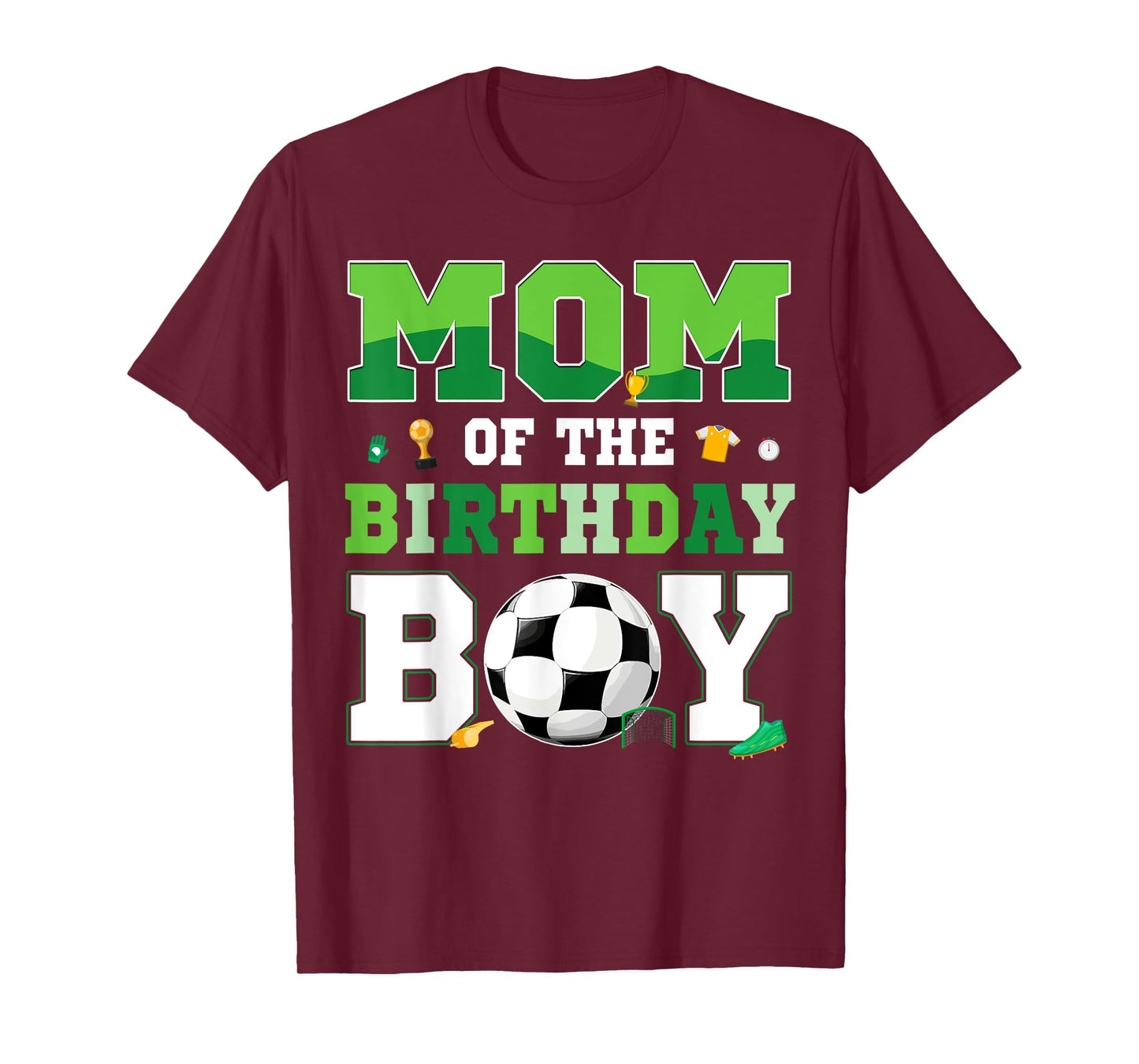 Dad And Mom Of The Birthday Boy Soccer Birthday Family T-Shirt