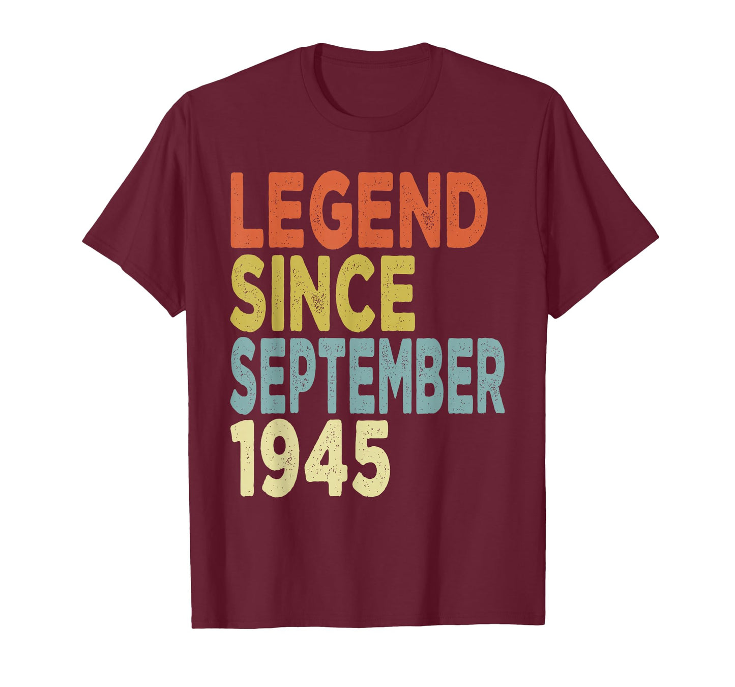 80 Years Old Legend Since September 1945 Tees 80th Birthday T-Shirt