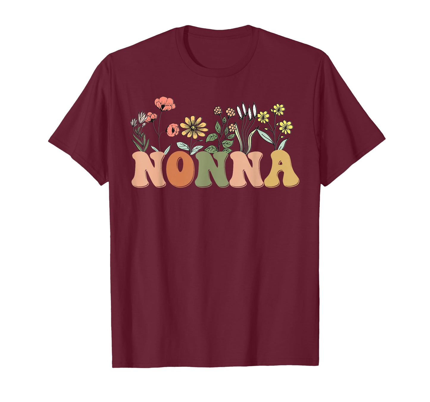 Wildflowers Nonna Floral Mother's Day Nonna T-Shirt