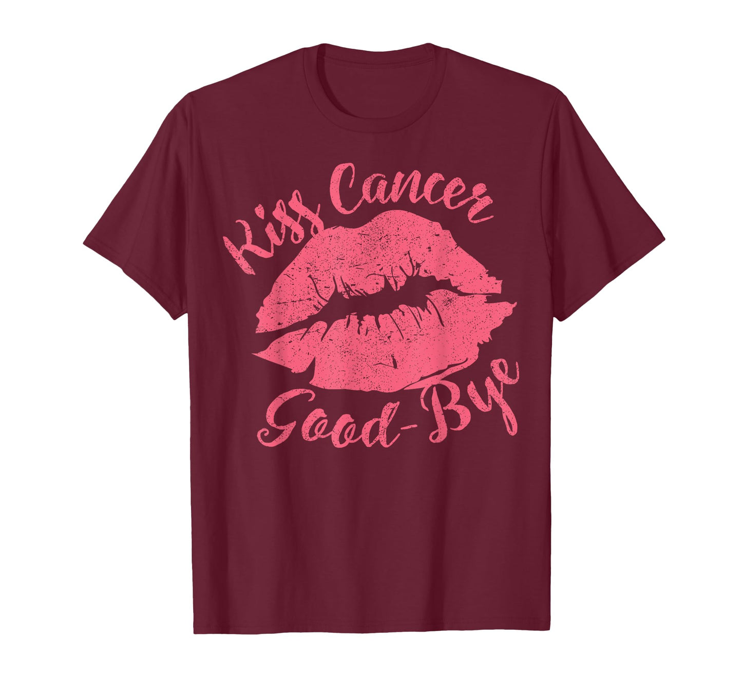 Kiss Cancer Goodbye Funny Breast Cancer Awareness T-Shirt