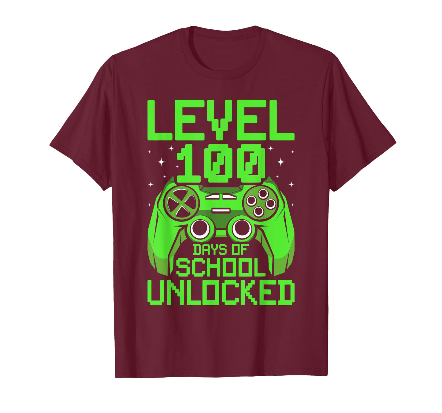 100th Day of School Boys Level 100 Days of School Unlocked T-Shirt