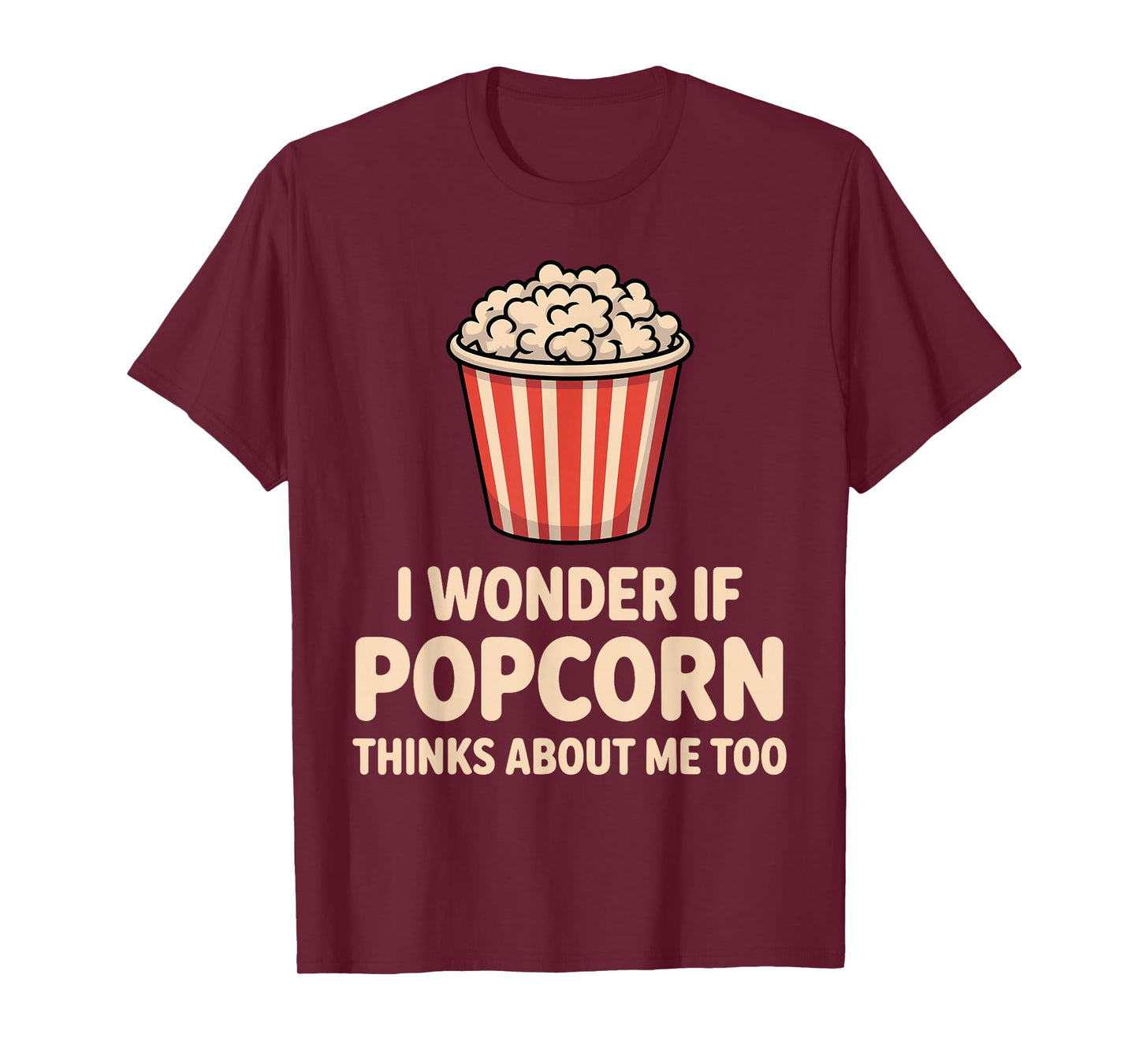 Funny Popcorn Themed for Men Women Adults Kids Popcorn Lover T-Shirt